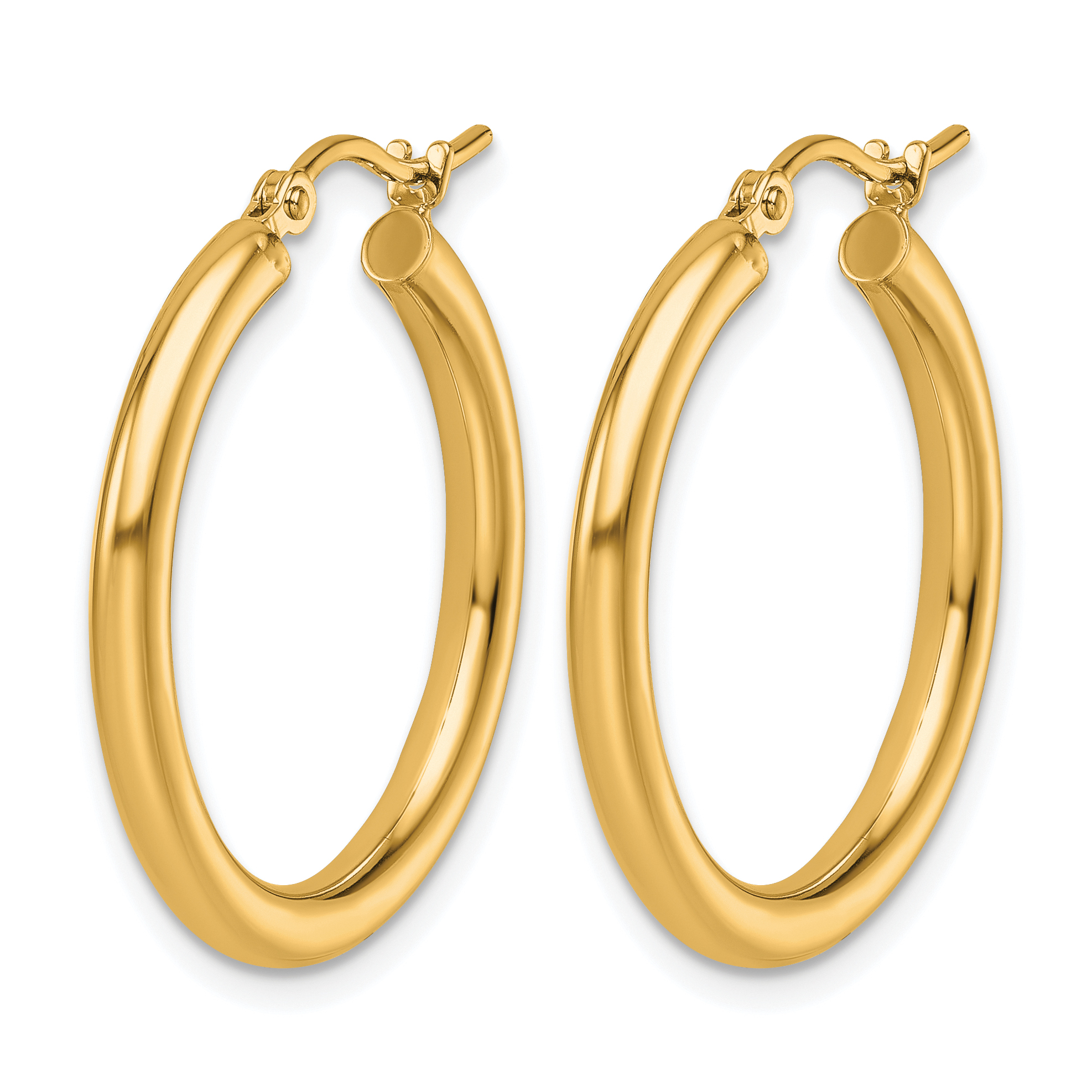  12 mm 14k Yellow Gold Leslie's Gold Classic Polished Hoop Earrings  Unknown Friendly Weight 14K yellow gold - view 66