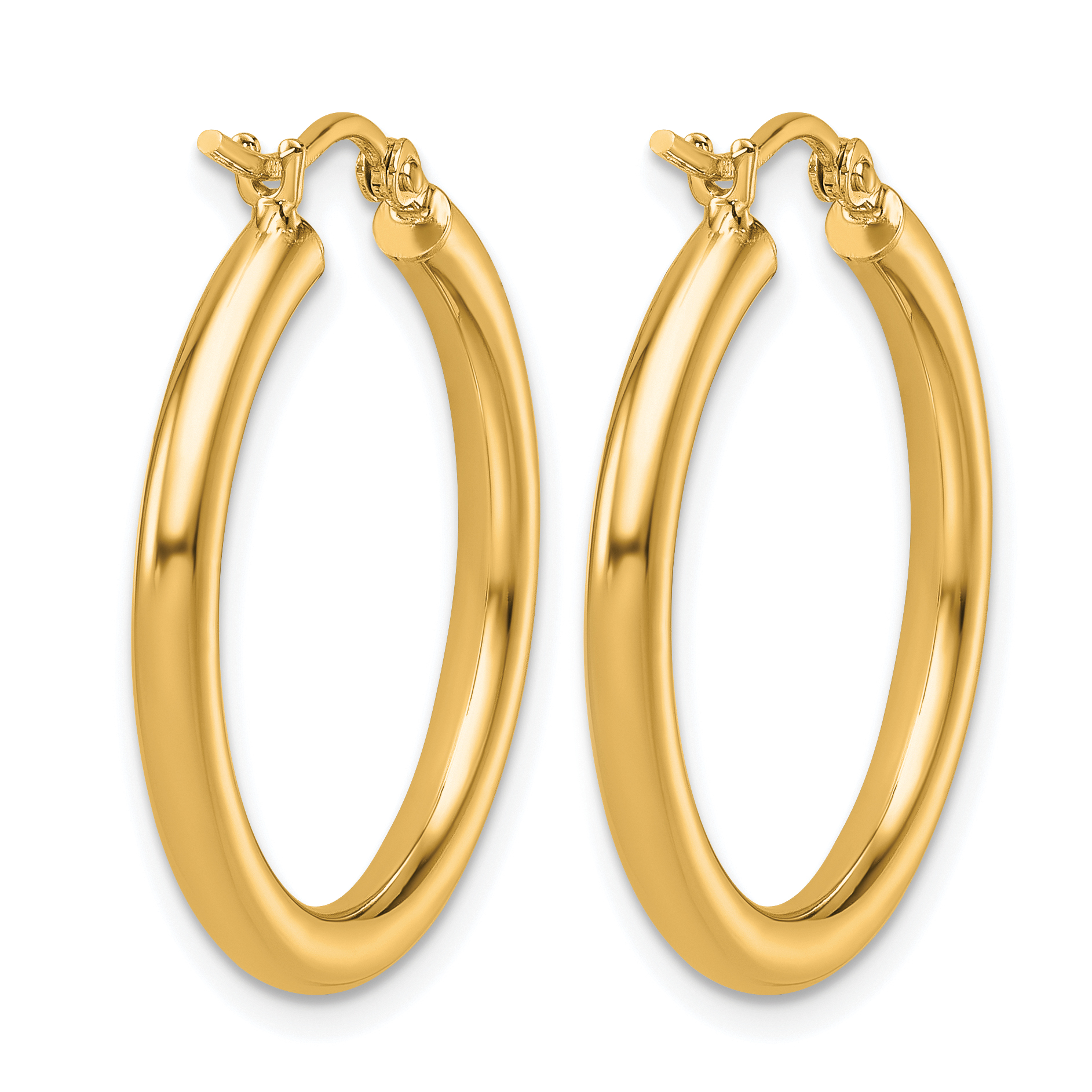  12 mm 14k Yellow Gold Leslie's Gold Classic Polished Hoop Earrings  Unknown Friendly Weight 14K yellow gold - view 68