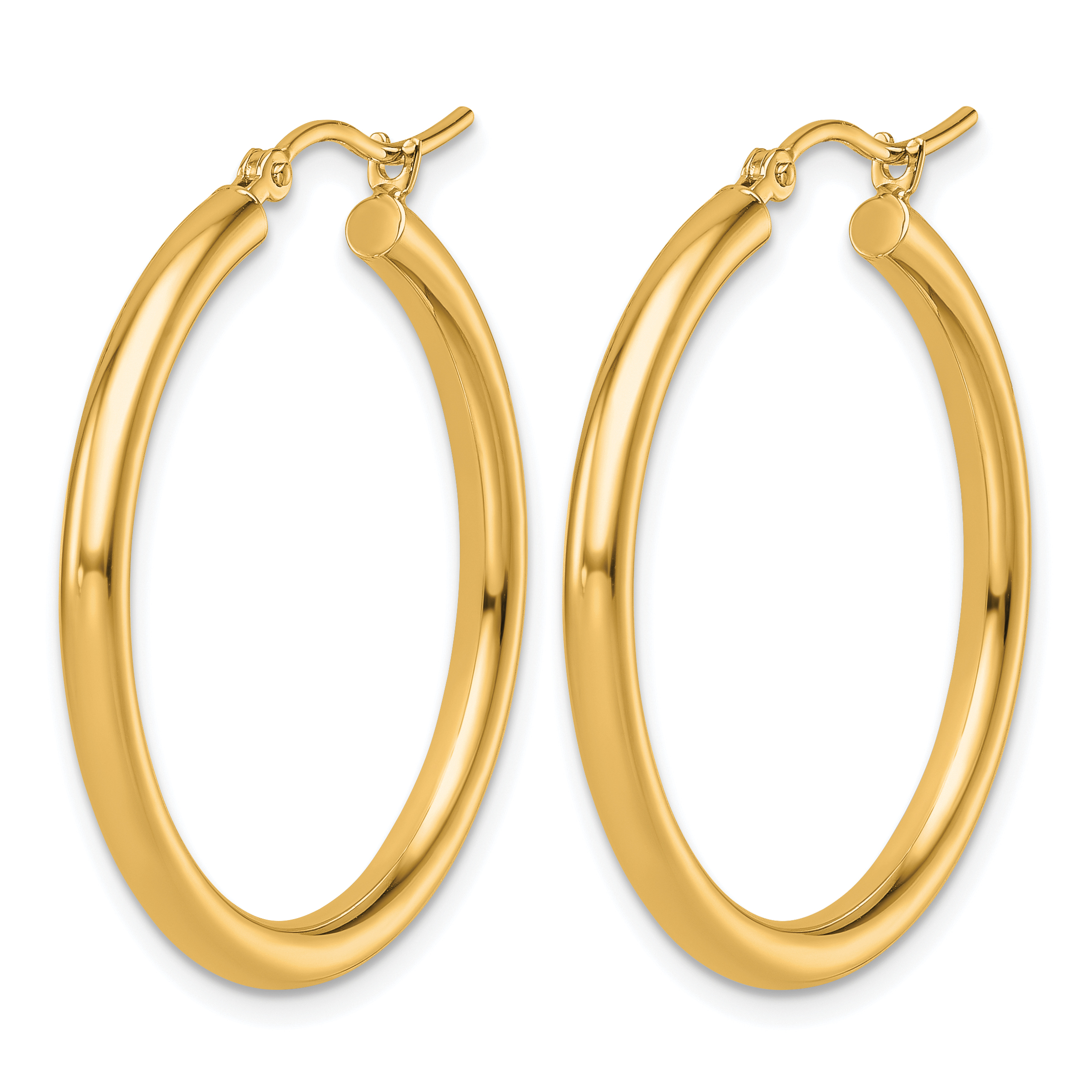  12 mm 14k Yellow Gold Leslie's Gold Classic Polished Hoop Earrings  Unknown Friendly Weight 14K yellow gold - view 88