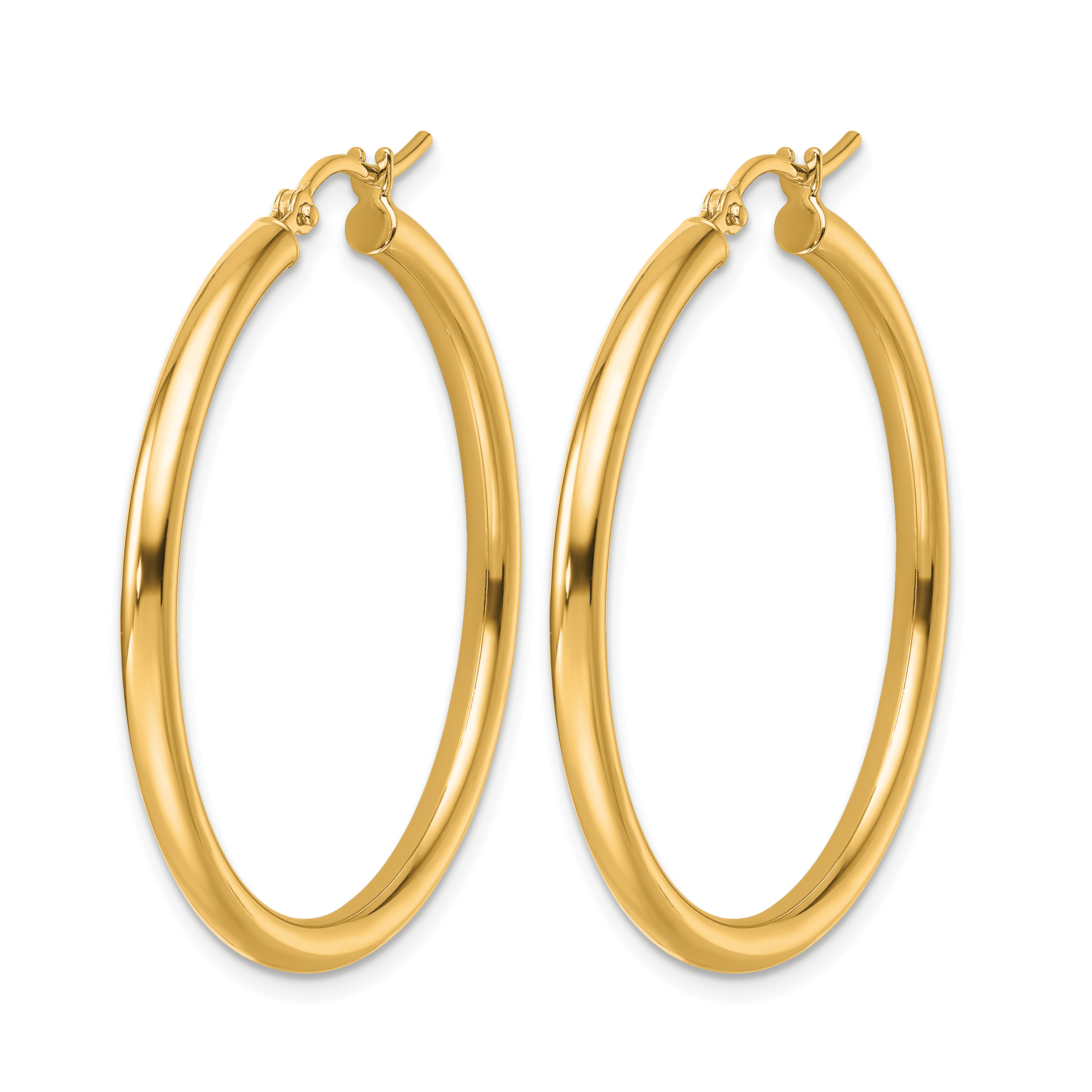  12 mm 14k Yellow Gold Leslie's Gold Classic Polished Hoop Earrings  Unknown Friendly Weight 14K yellow gold - view 113