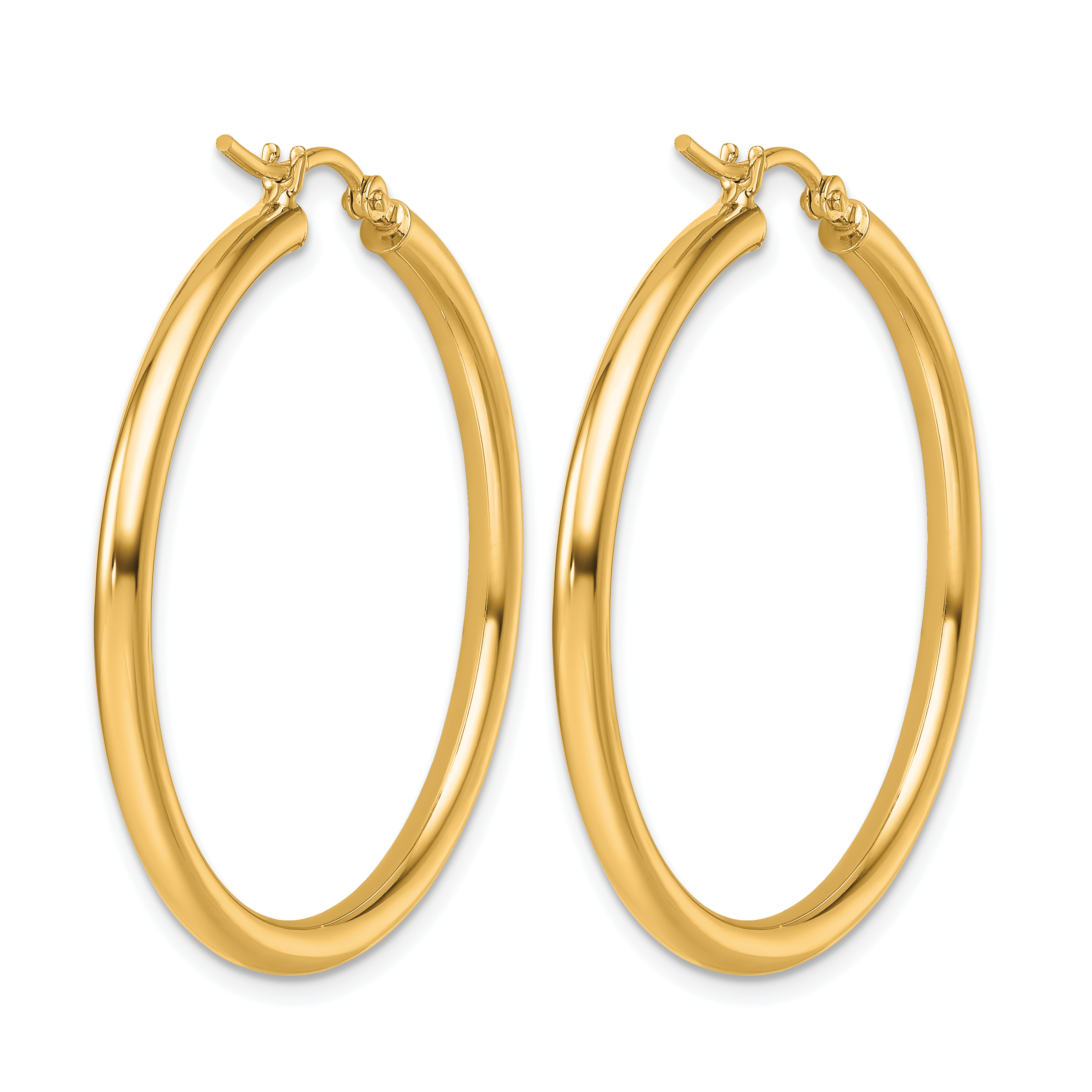  12 mm 14k Yellow Gold Leslie's Gold Classic Polished Hoop Earrings  Unknown Friendly Weight 14K yellow gold - view 115