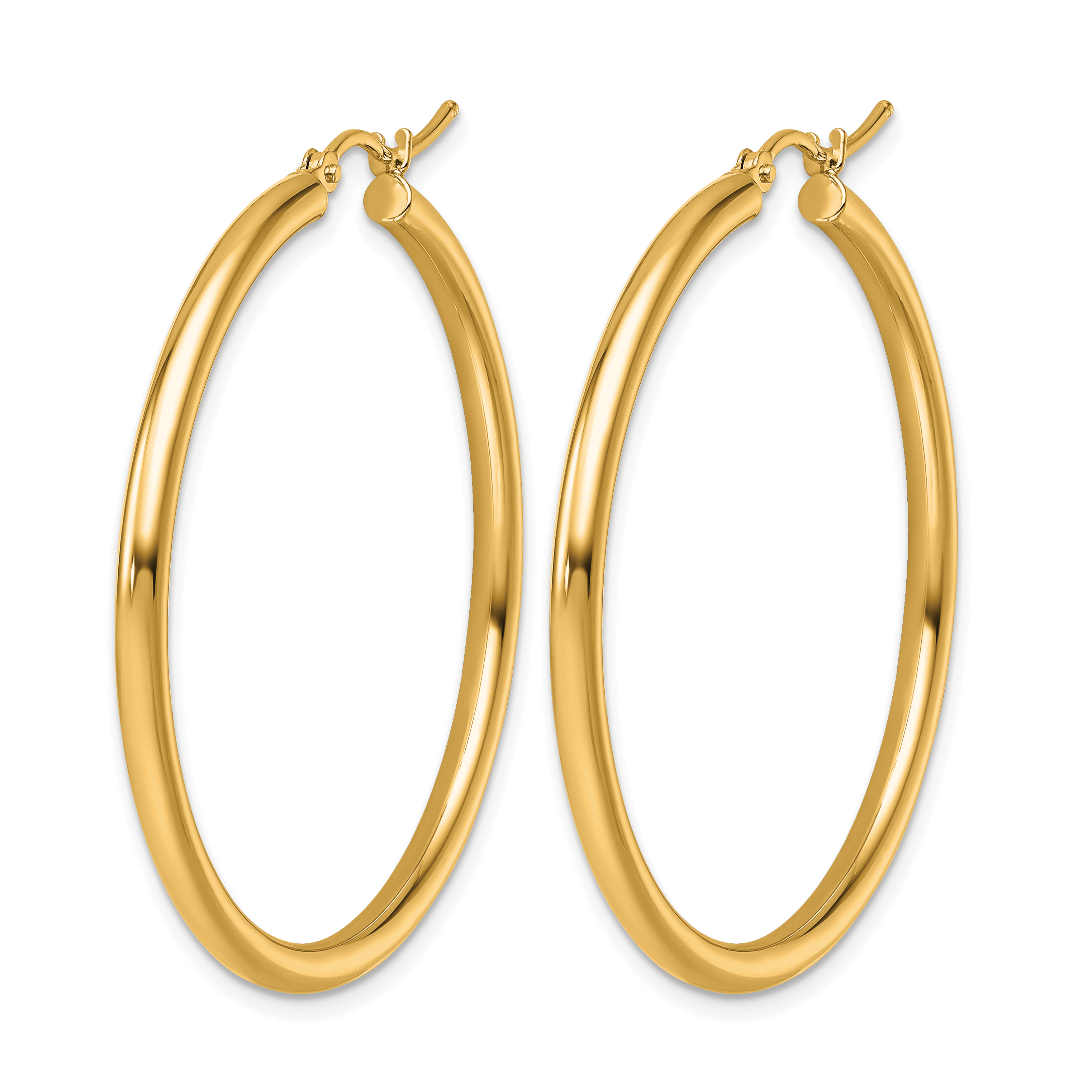  12 mm 14k Yellow Gold Leslie's Gold Classic Polished Hoop Earrings  Unknown Friendly Weight 14K yellow gold - view 127