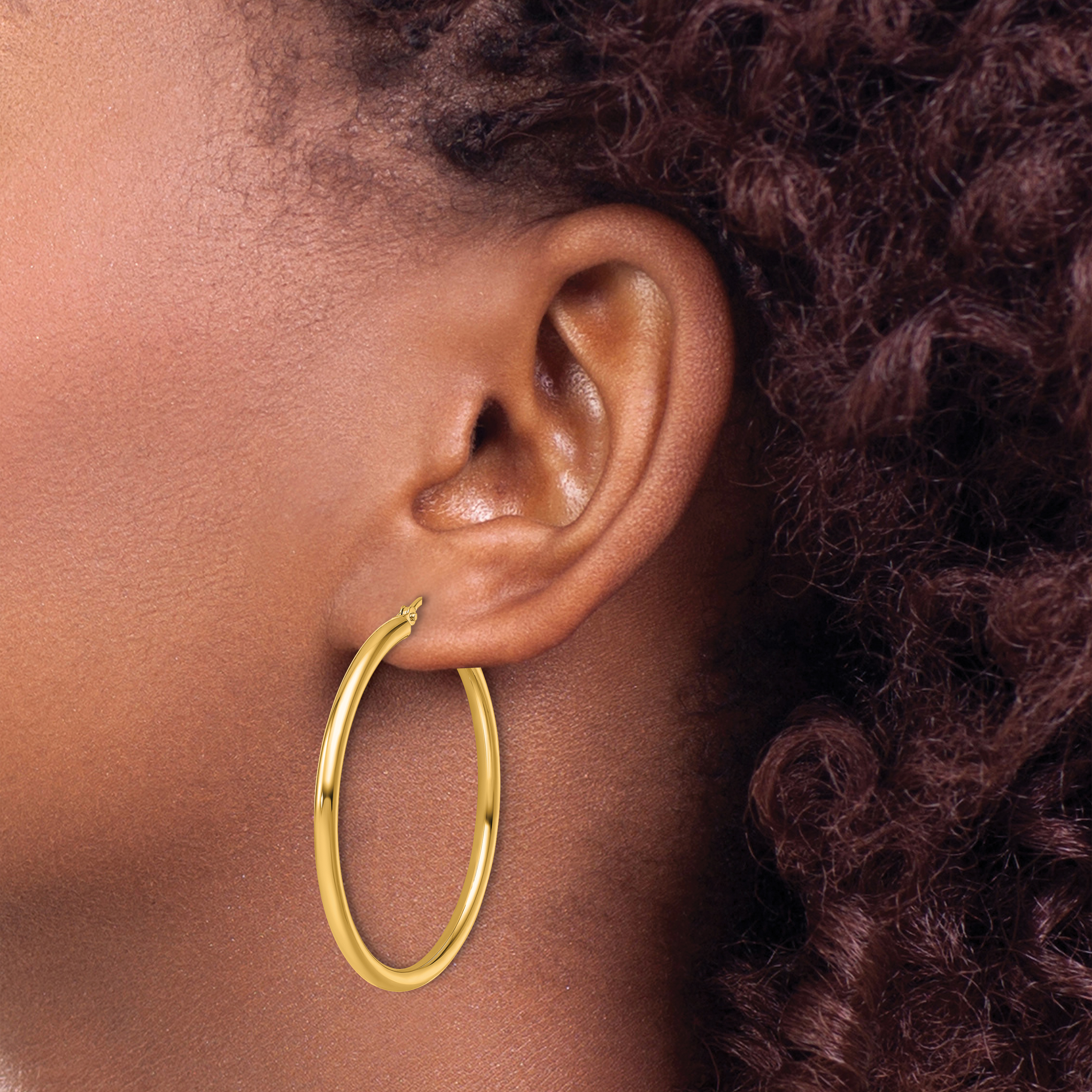  12 mm 14k Yellow Gold Leslie's Gold Classic Polished Hoop Earrings  Unknown Friendly Weight 14K yellow gold - view 128