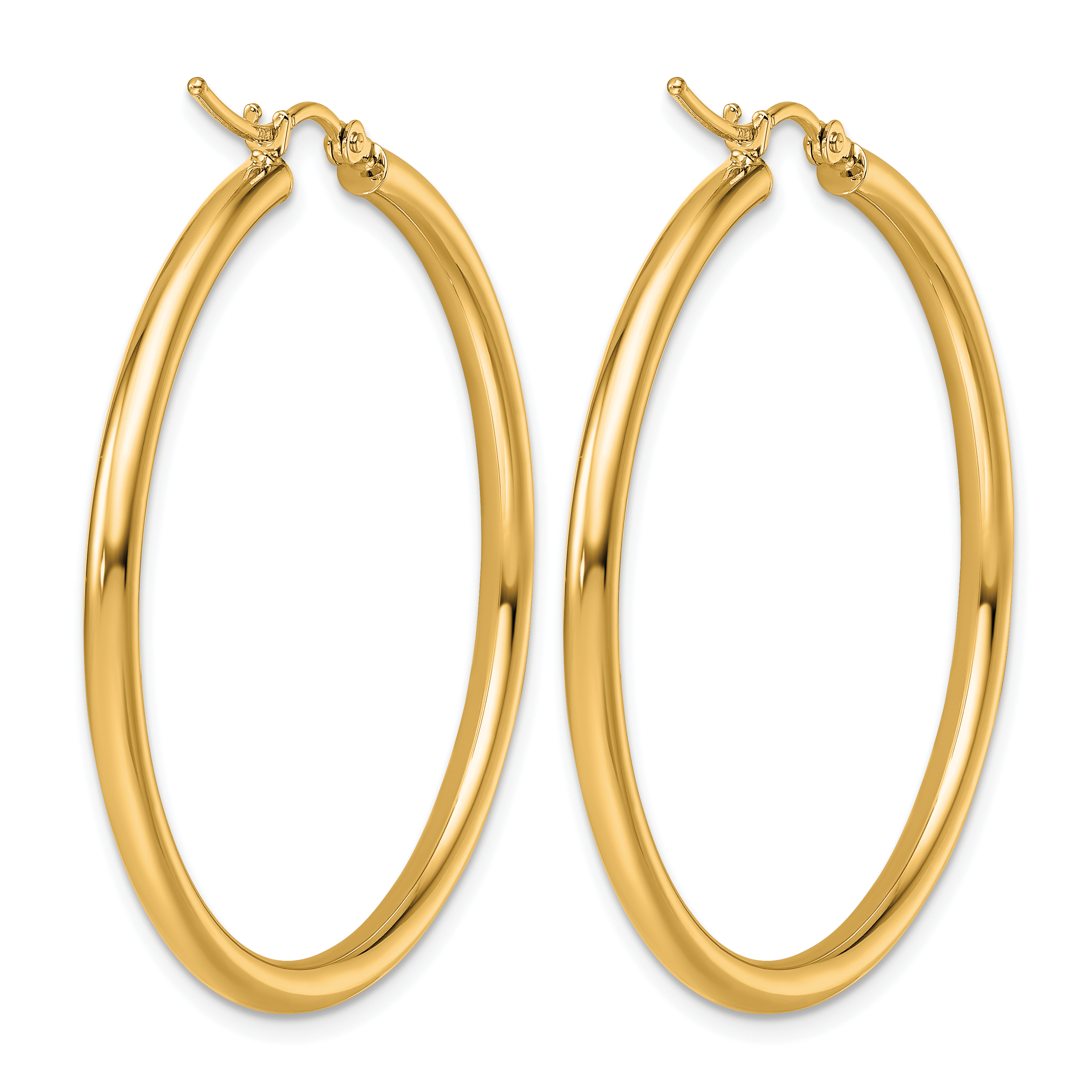  12 mm 14k Yellow Gold Leslie's Gold Classic Polished Hoop Earrings  Unknown Friendly Weight 14K yellow gold - view 129
