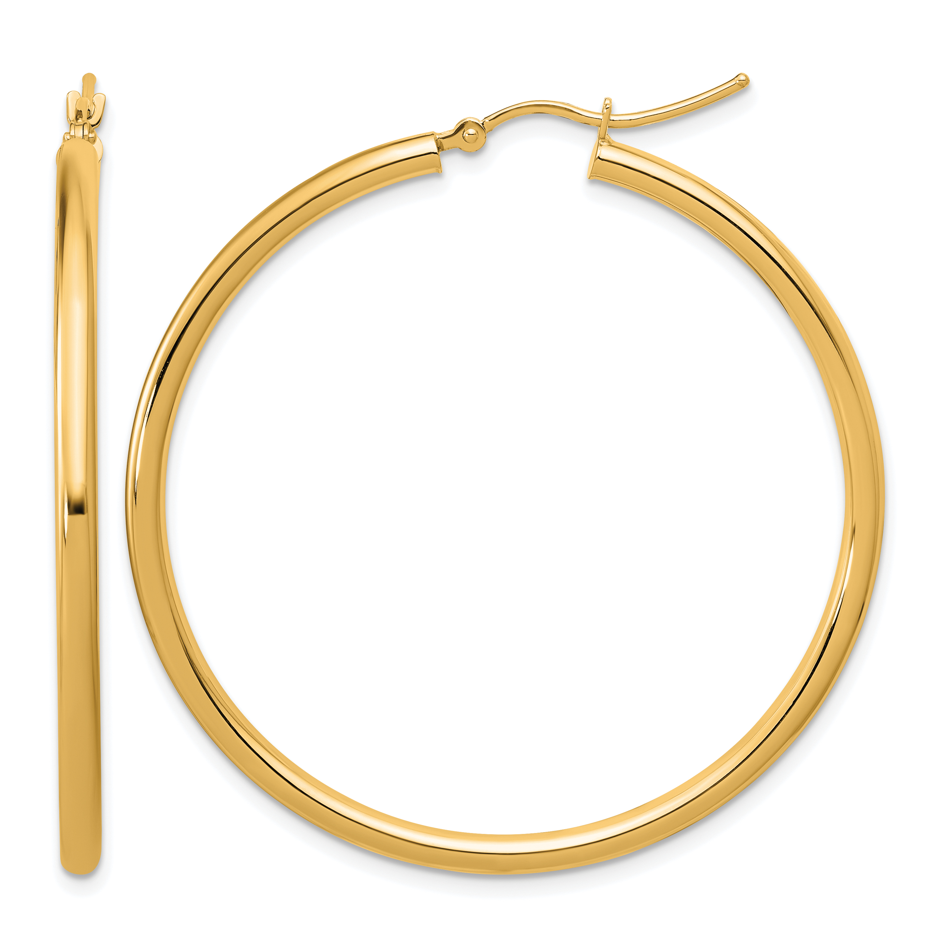  12 mm 14k Yellow Gold Leslie's Gold Classic Polished Hoop Earrings  Unknown Friendly Weight 14K yellow gold - view 151