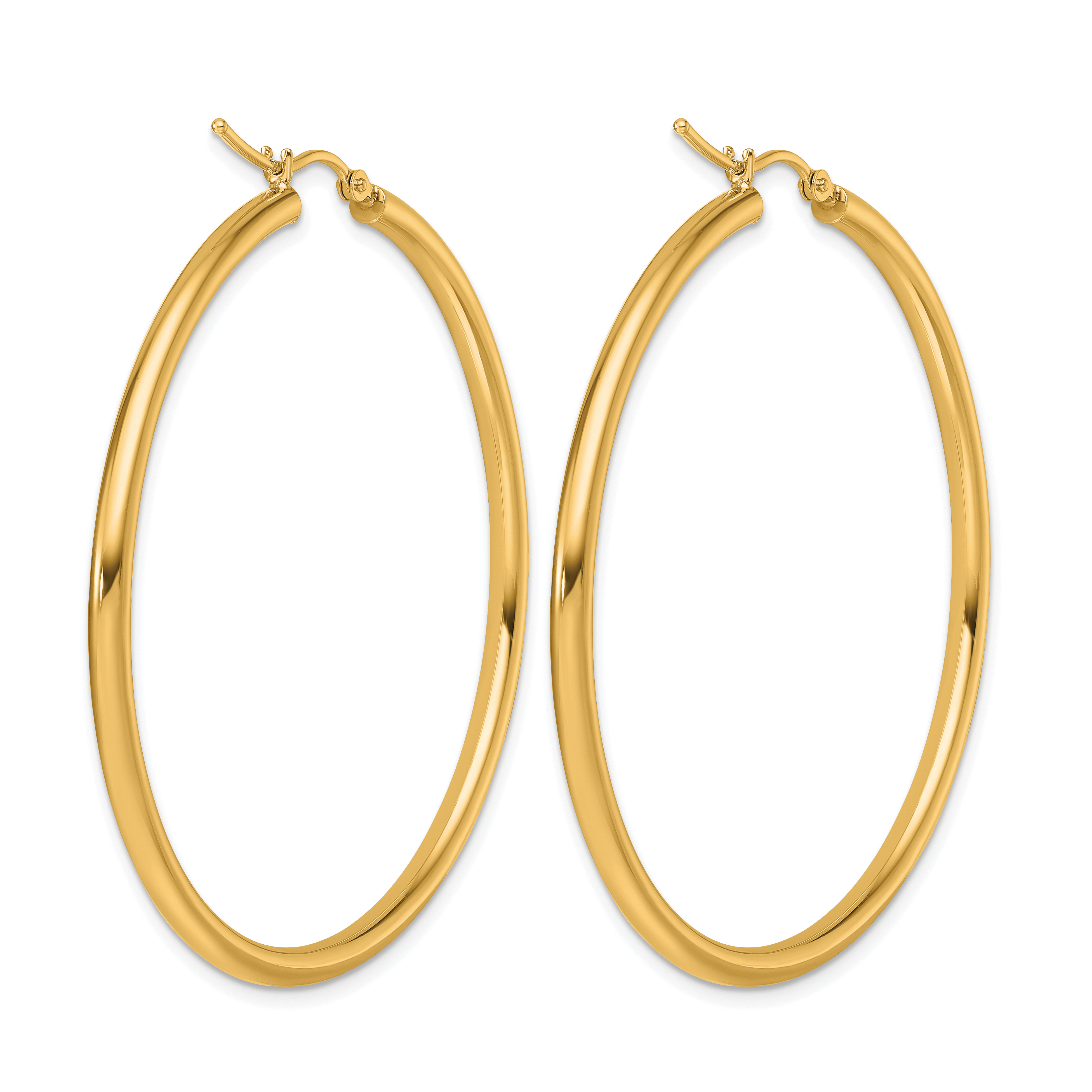  12 mm 14k Yellow Gold Leslie's Gold Classic Polished Hoop Earrings  Unknown Friendly Weight 14K yellow gold - view 174