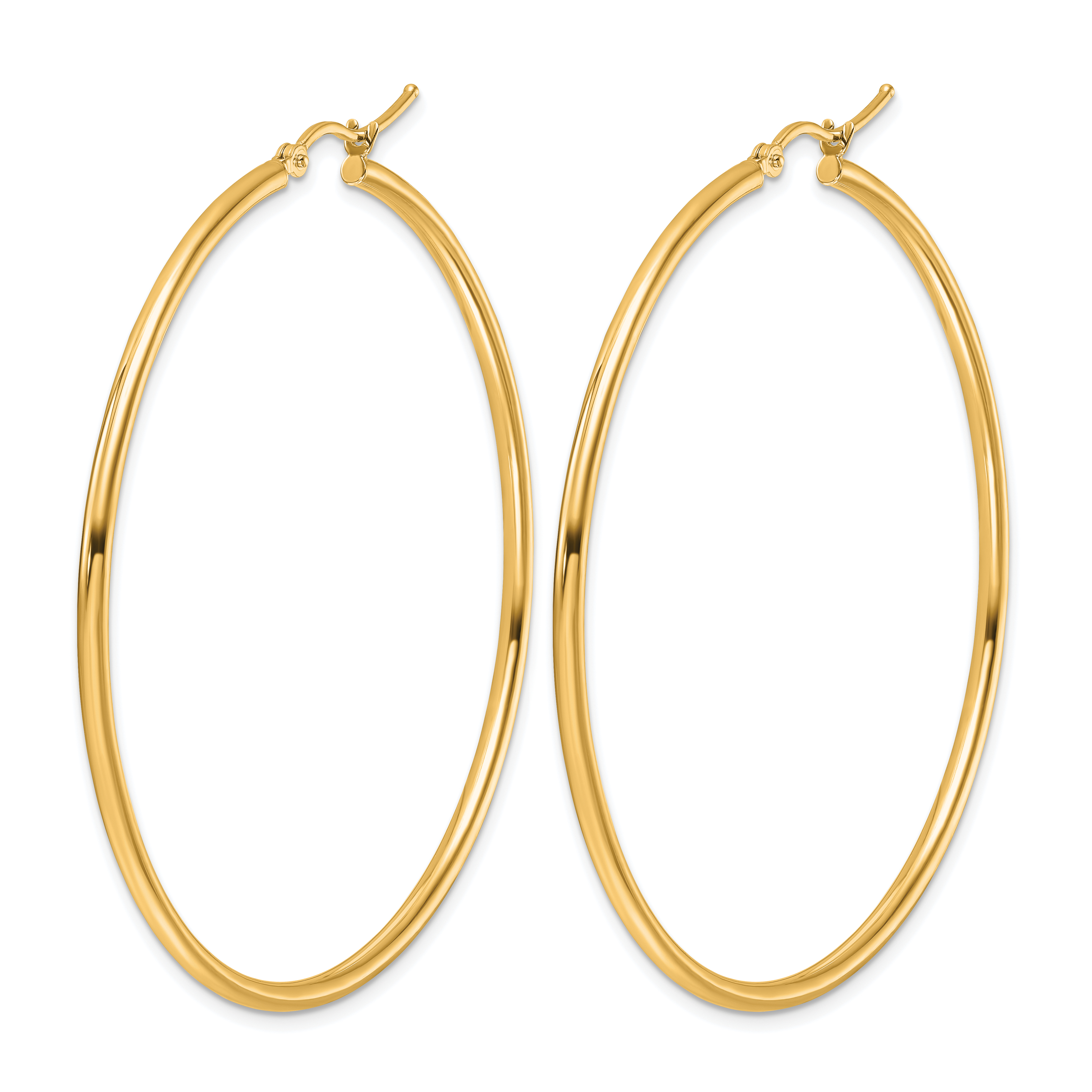  12 mm 14k Yellow Gold Leslie's Gold Classic Polished Hoop Earrings  Unknown Friendly Weight 14K yellow gold - view 187