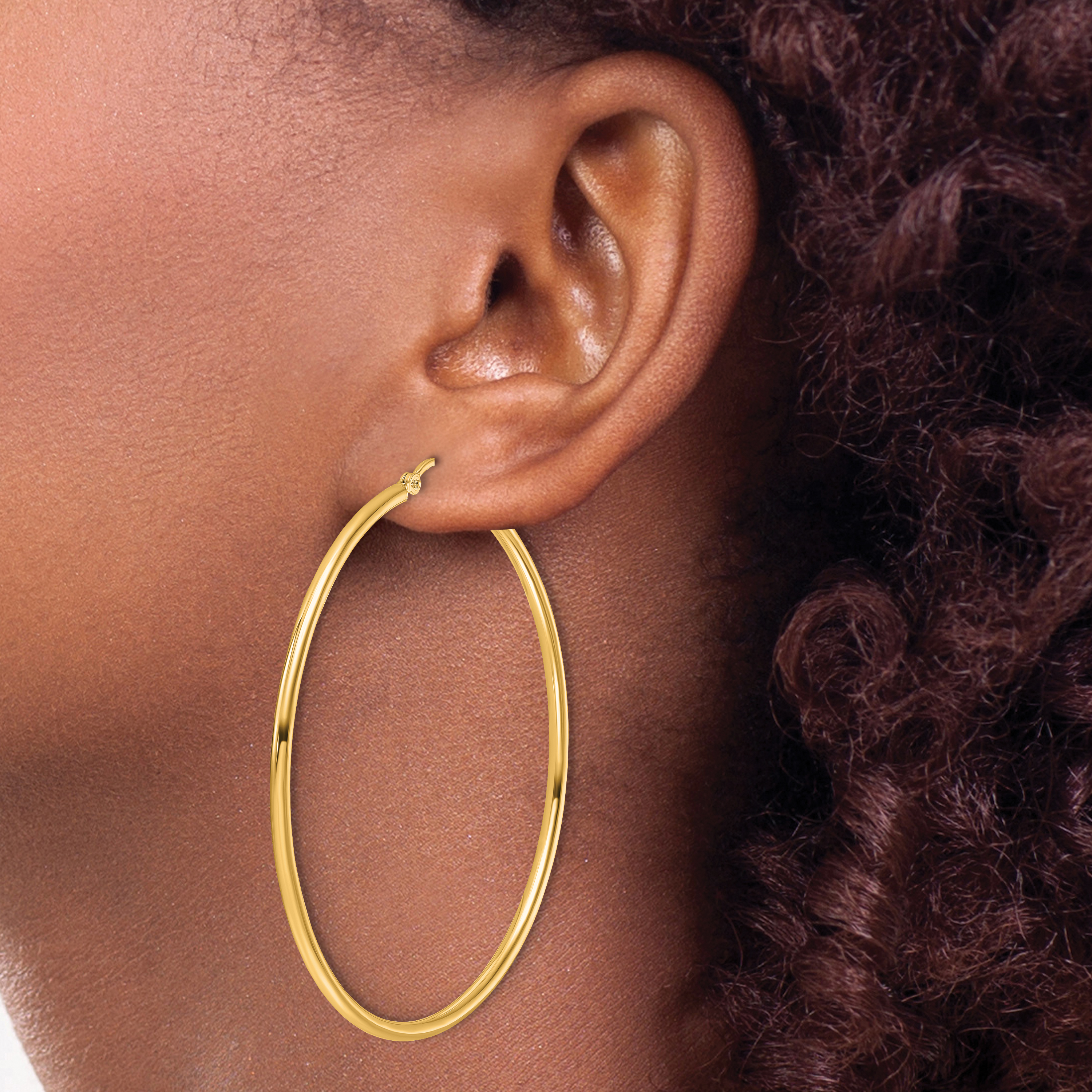  12 mm 14k Yellow Gold Leslie's Gold Classic Polished Hoop Earrings  Unknown Friendly Weight 14K yellow gold - view 188