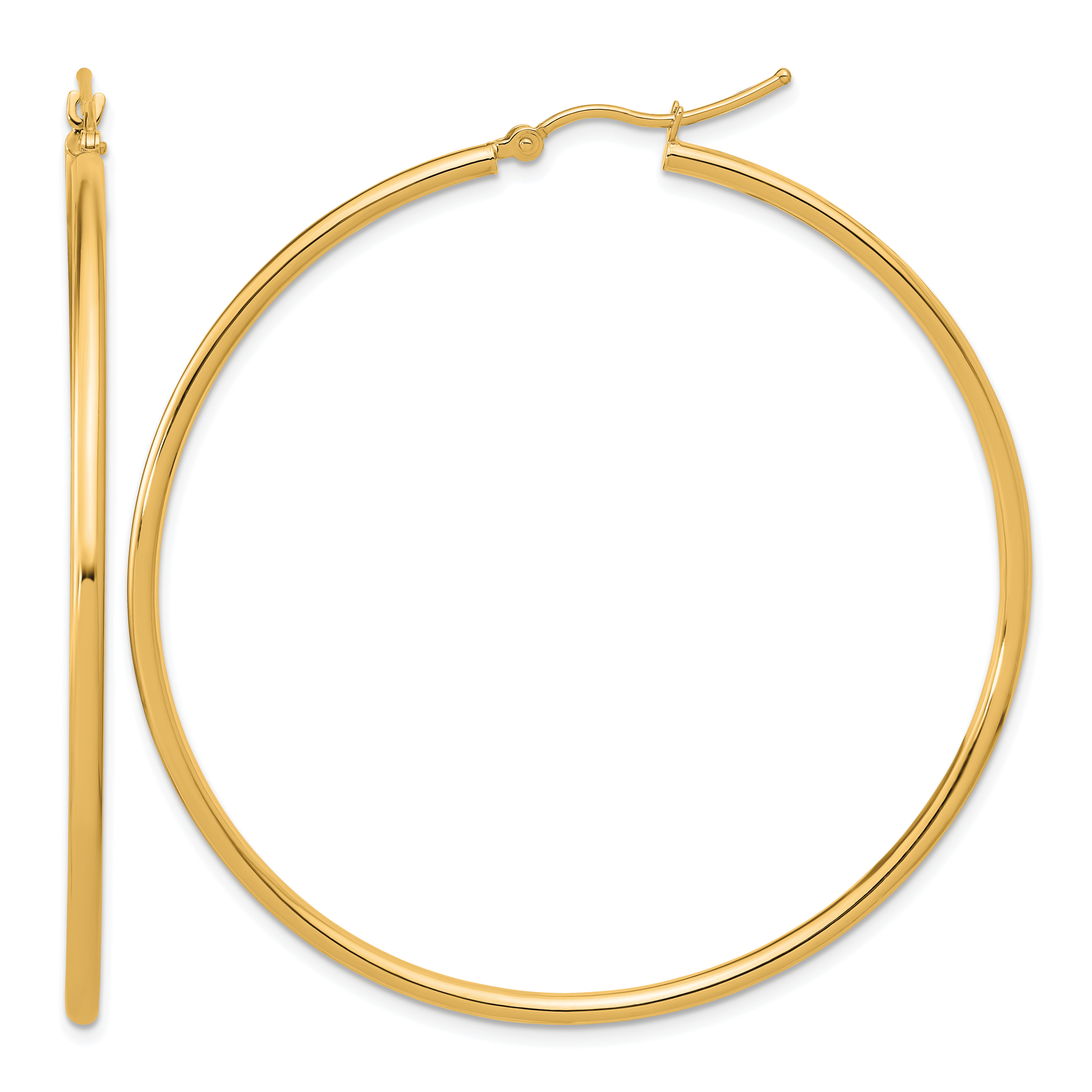  12 mm 14k Yellow Gold Leslie's Gold Classic Polished Hoop Earrings  Unknown Friendly Weight 14K yellow gold - view 191