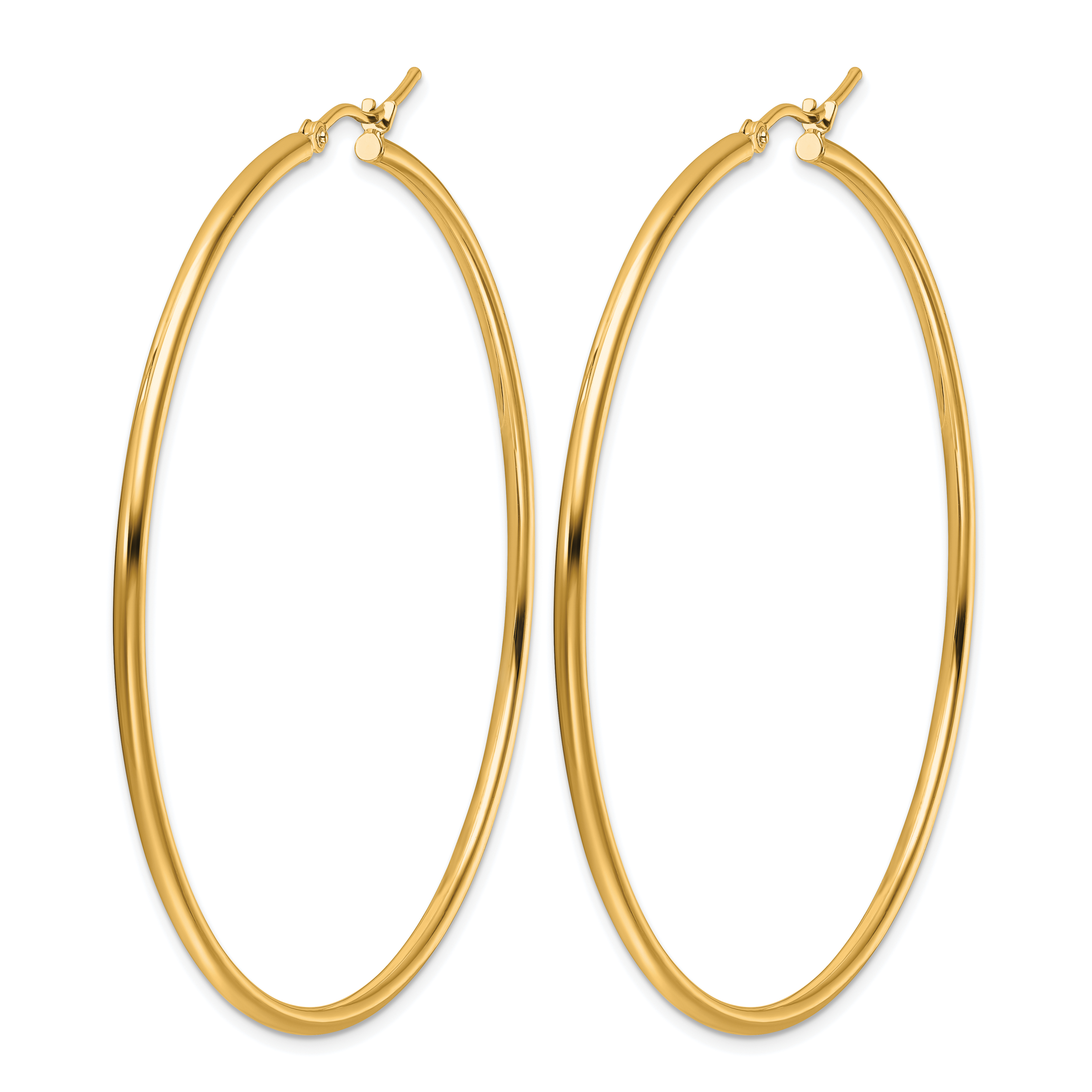  12 mm 14k Yellow Gold Leslie's Gold Classic Polished Hoop Earrings  Unknown Friendly Weight 14K yellow gold - view 202