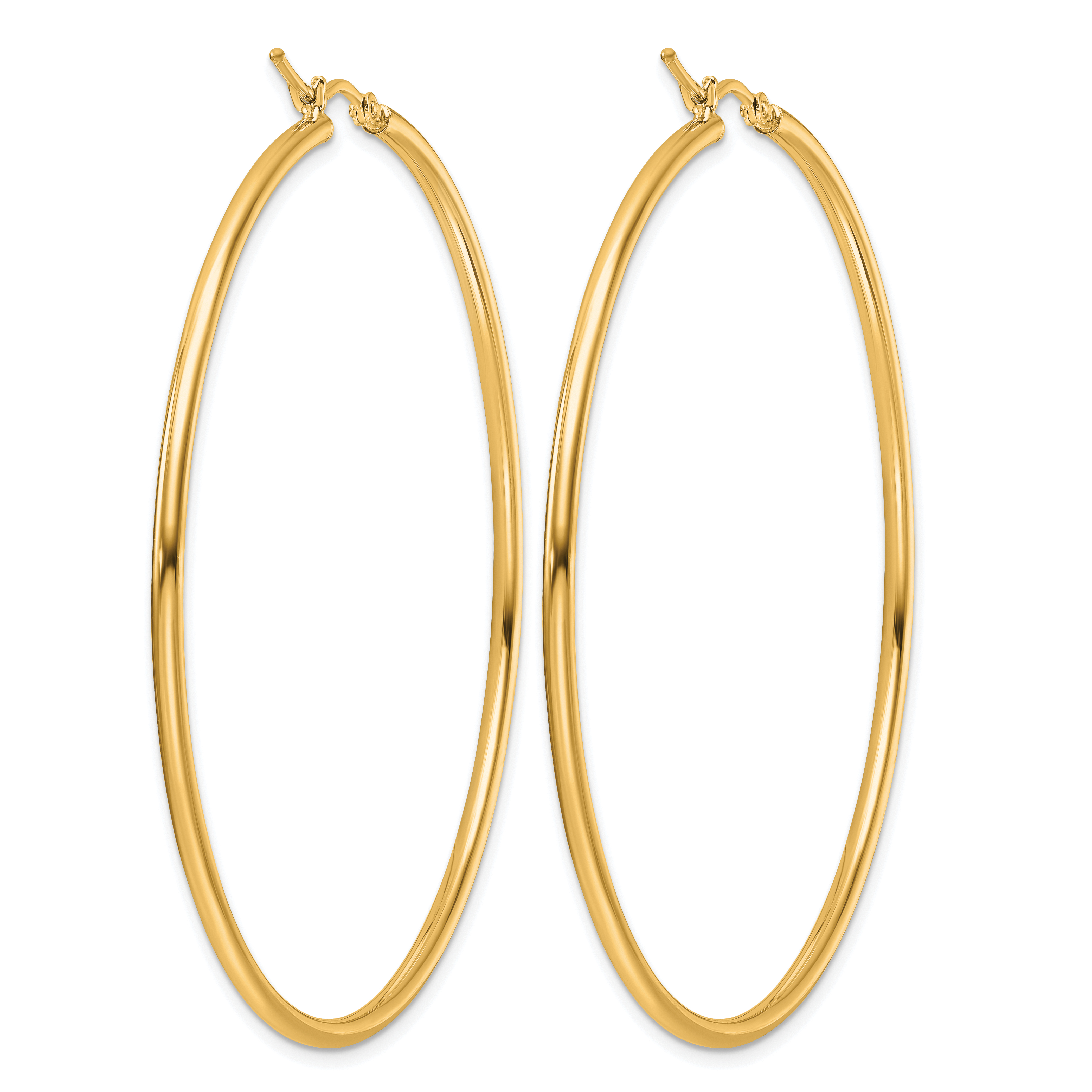  12 mm 14k Yellow Gold Leslie's Gold Classic Polished Hoop Earrings  Unknown Friendly Weight 14K yellow gold - view 204