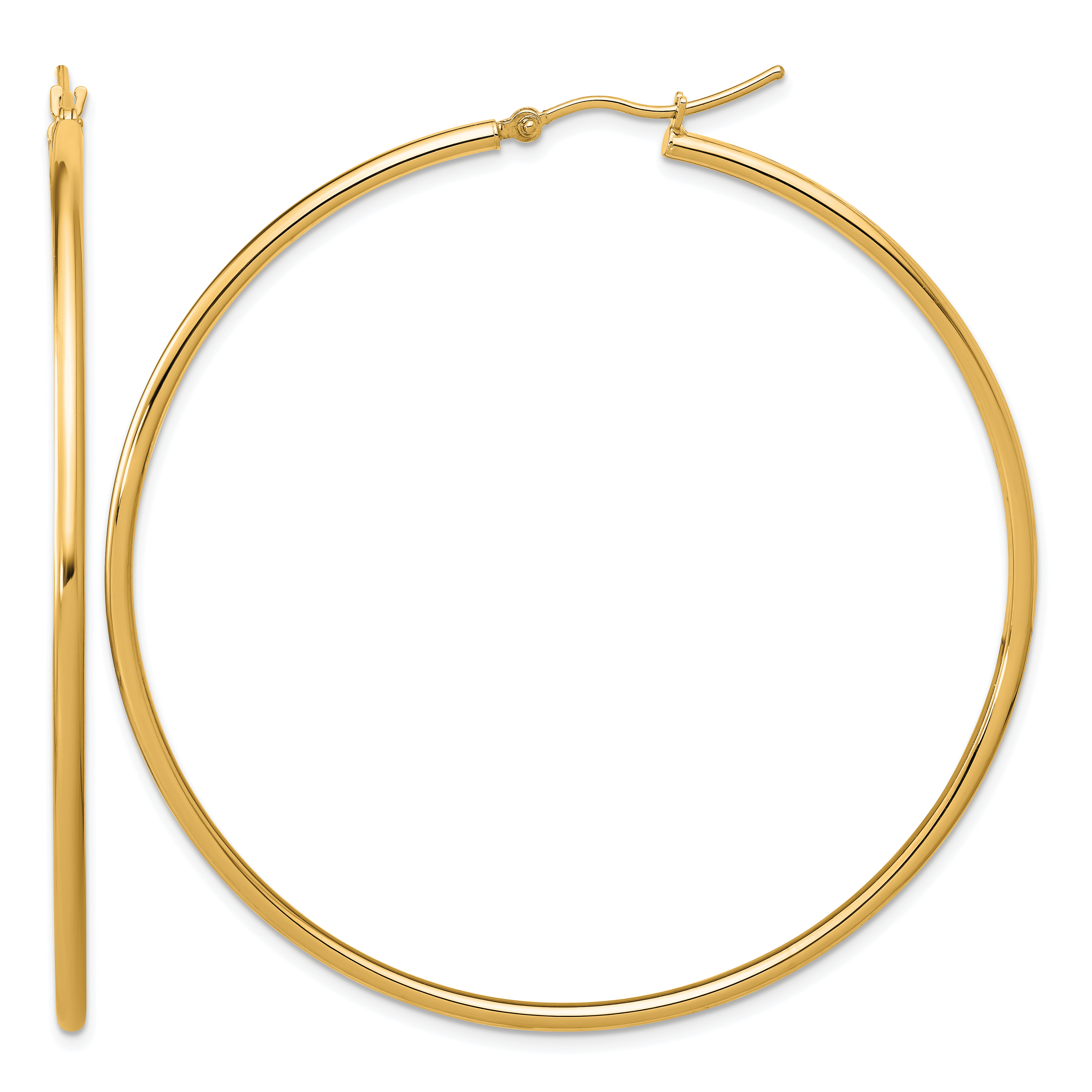  12 mm 14k Yellow Gold Leslie's Gold Classic Polished Hoop Earrings  Unknown Friendly Weight 14K yellow gold - view 206
