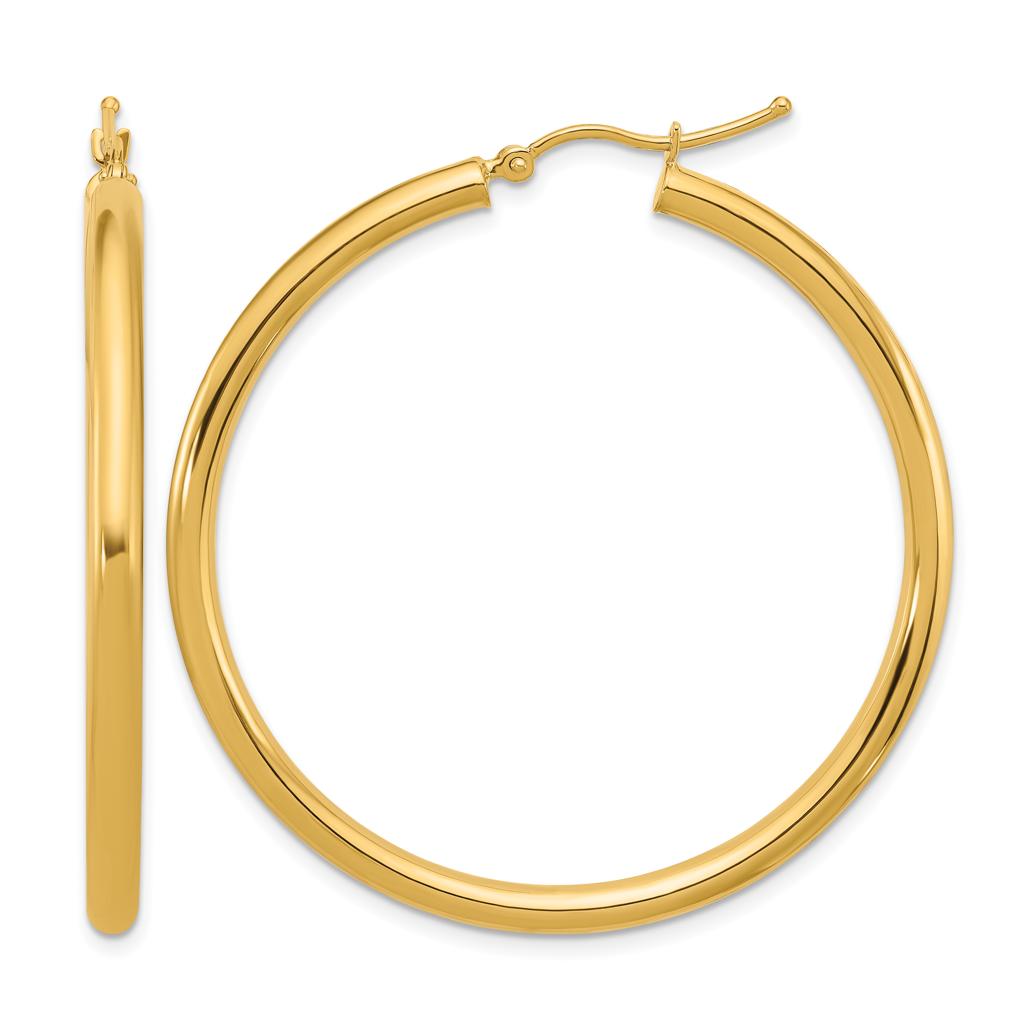 12 mm 14k Yellow Gold Leslie's Gold Classic Polished Hoop Earrings  Unknown Friendly Weight 14K yellow gold - view 156