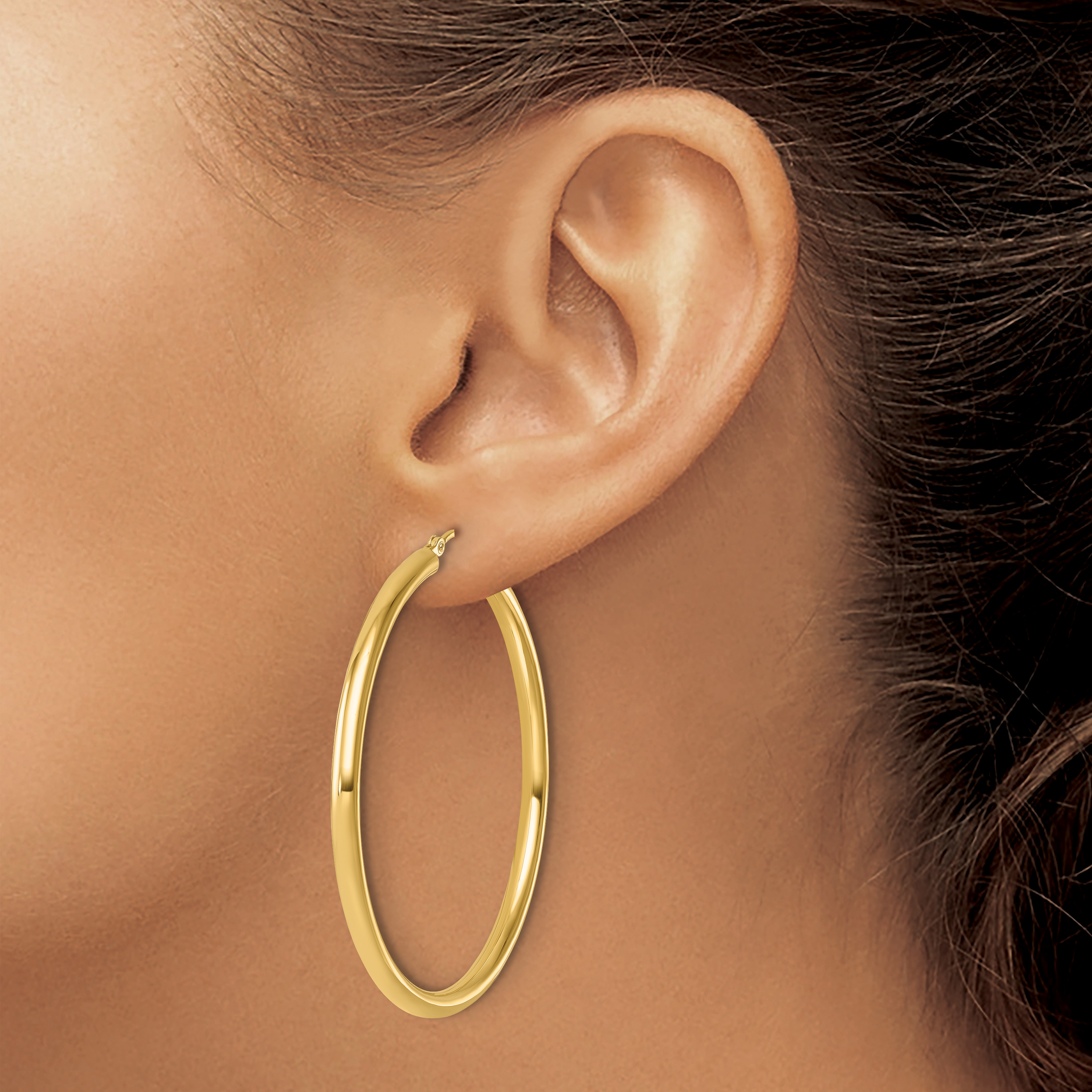  12 mm 14k Yellow Gold Leslie's Gold Classic Polished Hoop Earrings  Unknown Friendly Weight 14K yellow gold - view 178