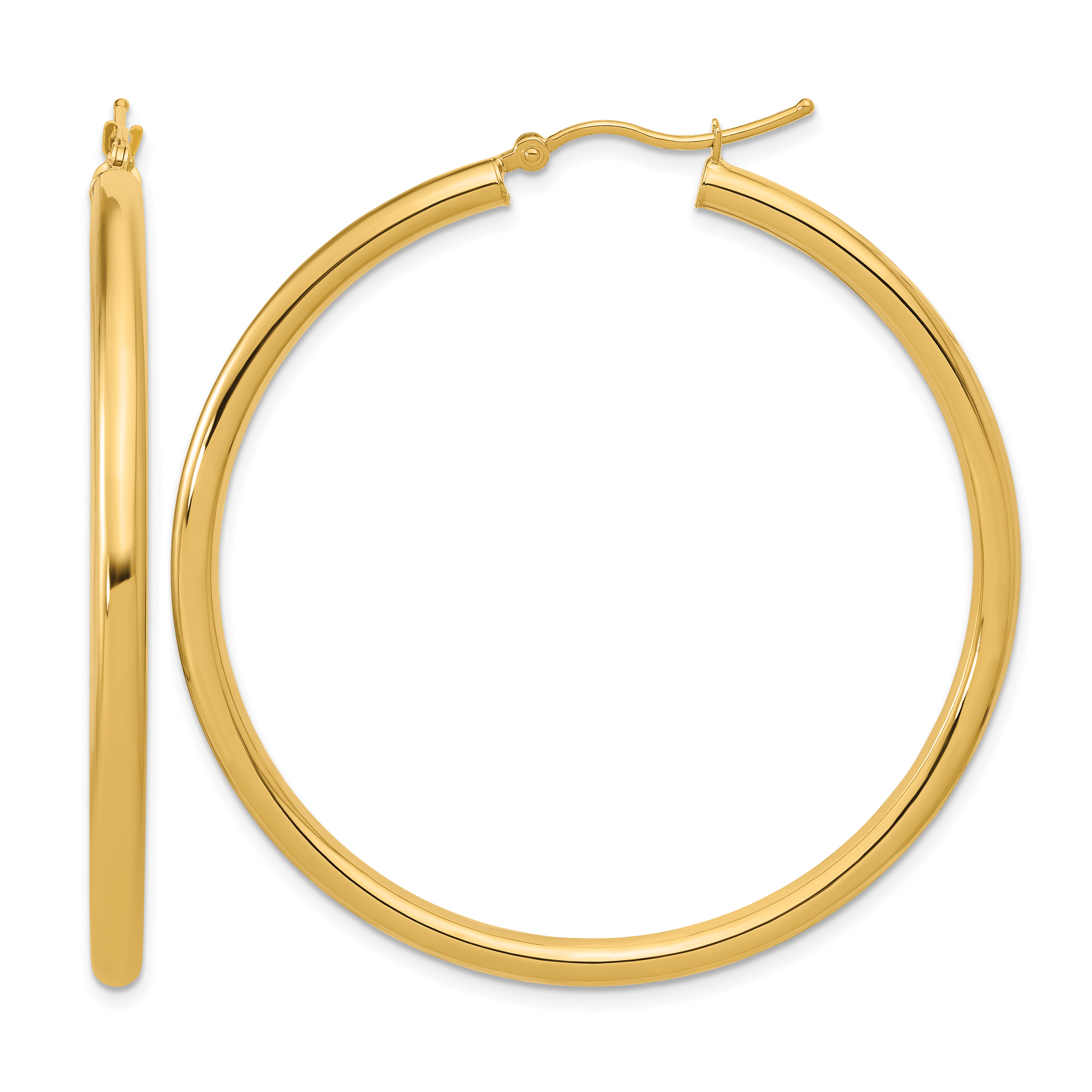  12 mm 14k Yellow Gold Leslie's Gold Classic Polished Hoop Earrings  Unknown Friendly Weight 14K yellow gold - view 181