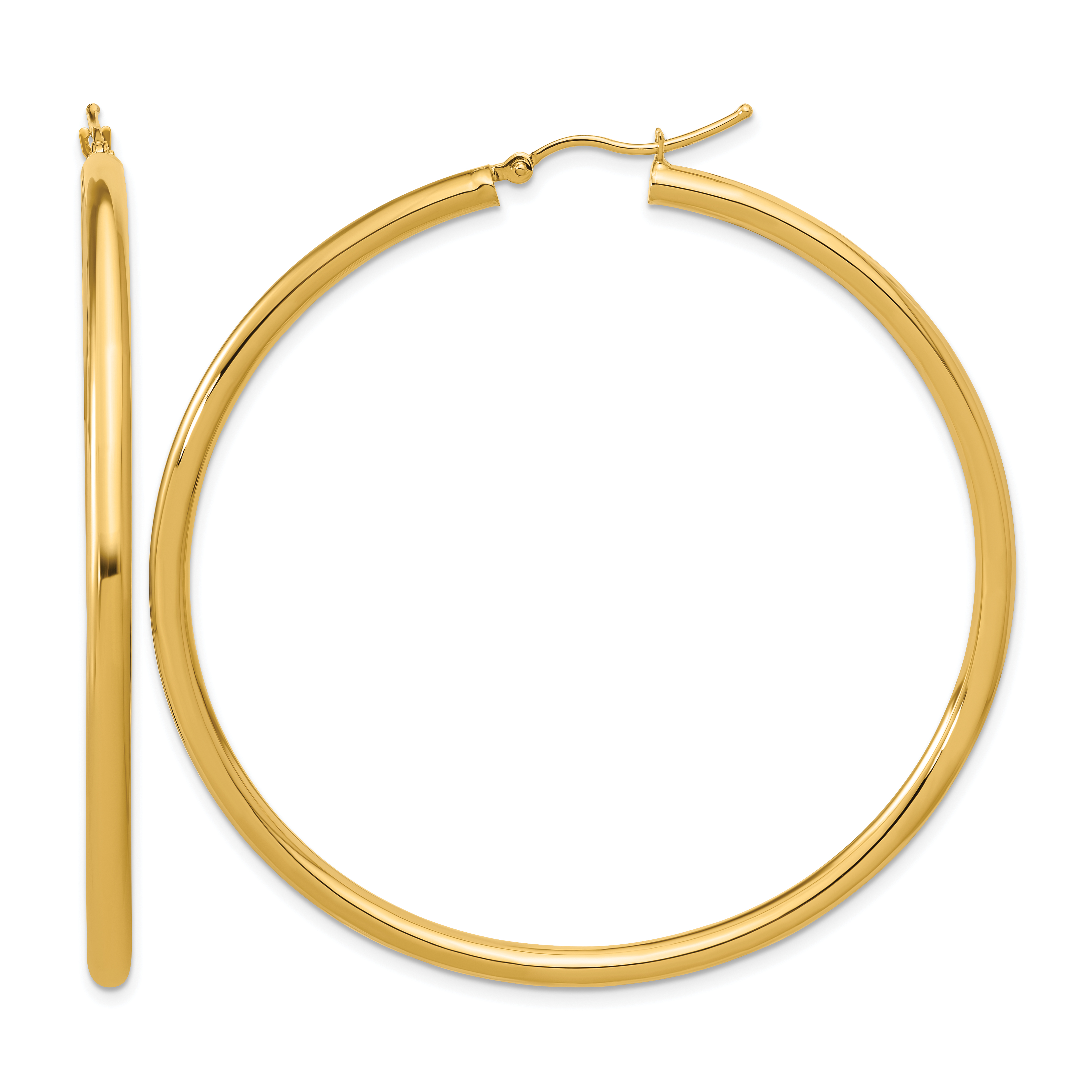  12 mm 14k Yellow Gold Leslie's Gold Classic Polished Hoop Earrings  Unknown Friendly Weight 14K yellow gold - view 211