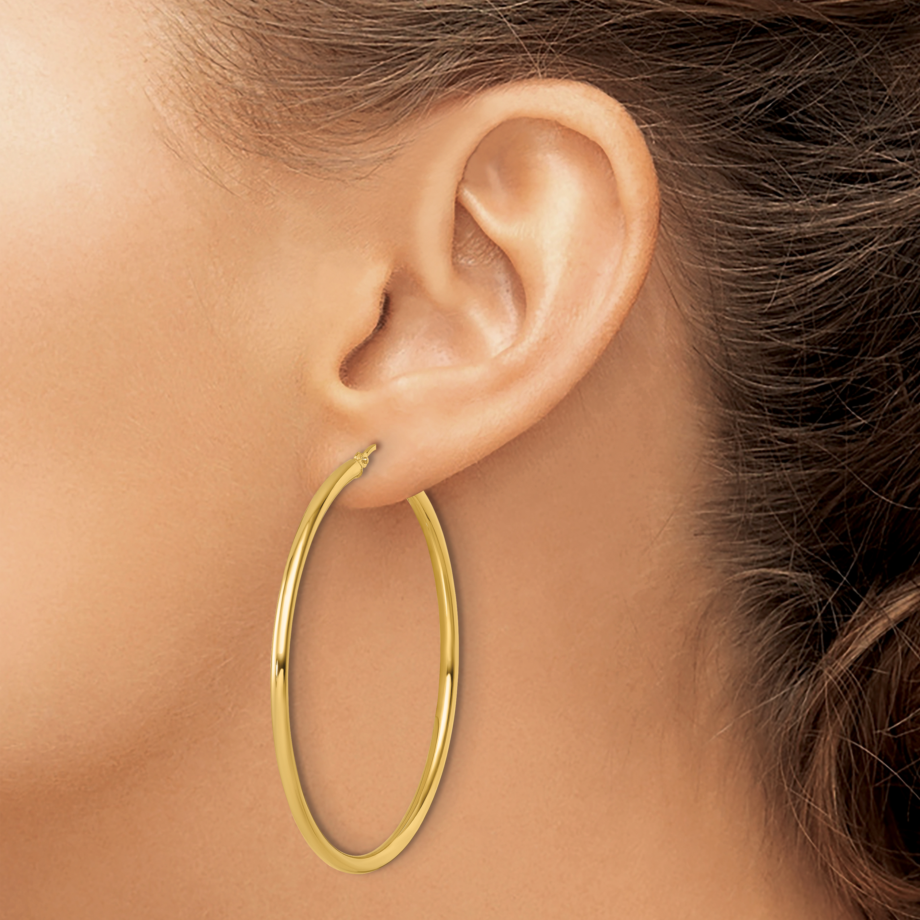  12 mm 14k Yellow Gold Leslie's Gold Classic Polished Hoop Earrings  Unknown Friendly Weight 14K yellow gold - view 193