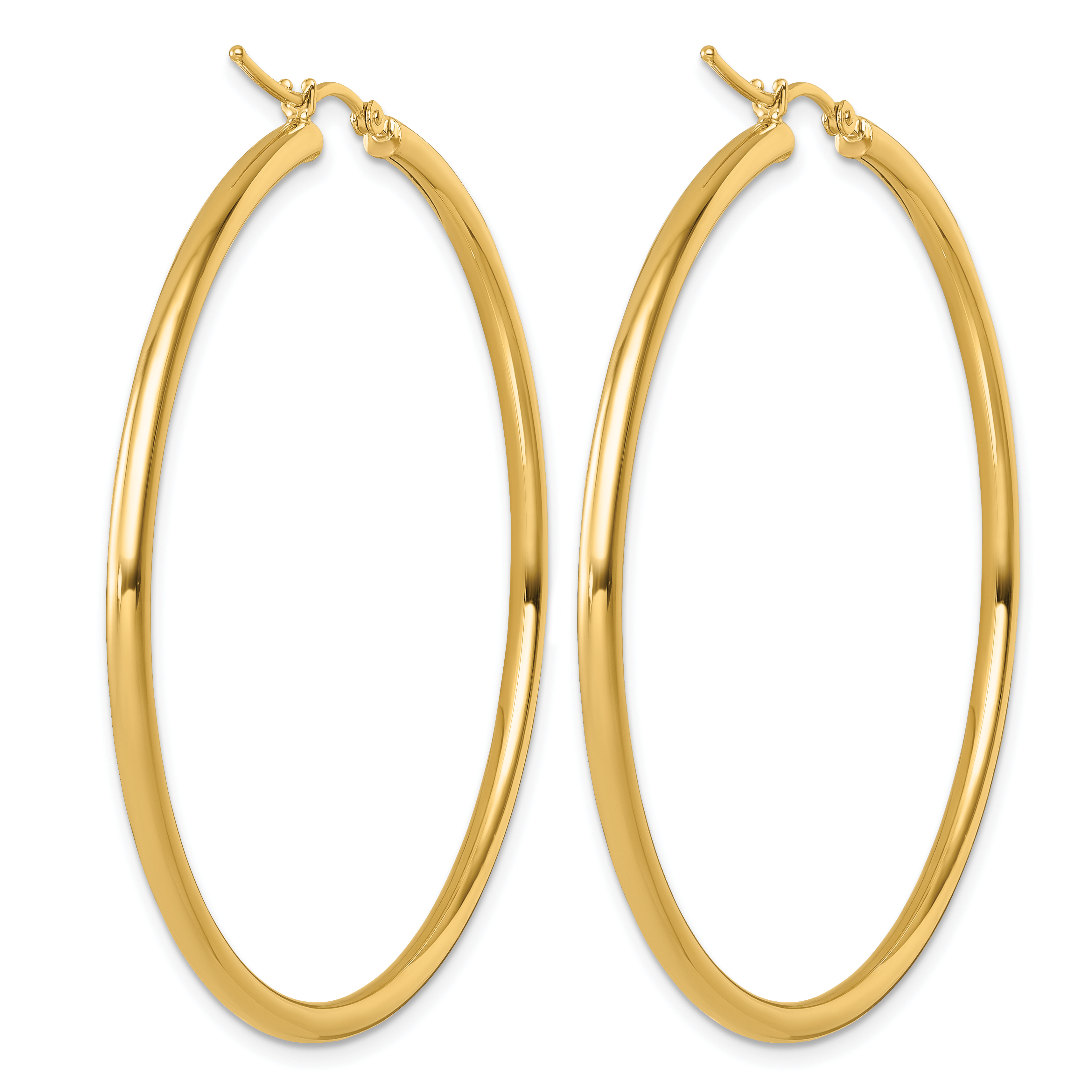  12 mm 14k Yellow Gold Leslie's Gold Classic Polished Hoop Earrings  Unknown Friendly Weight 14K yellow gold - view 194