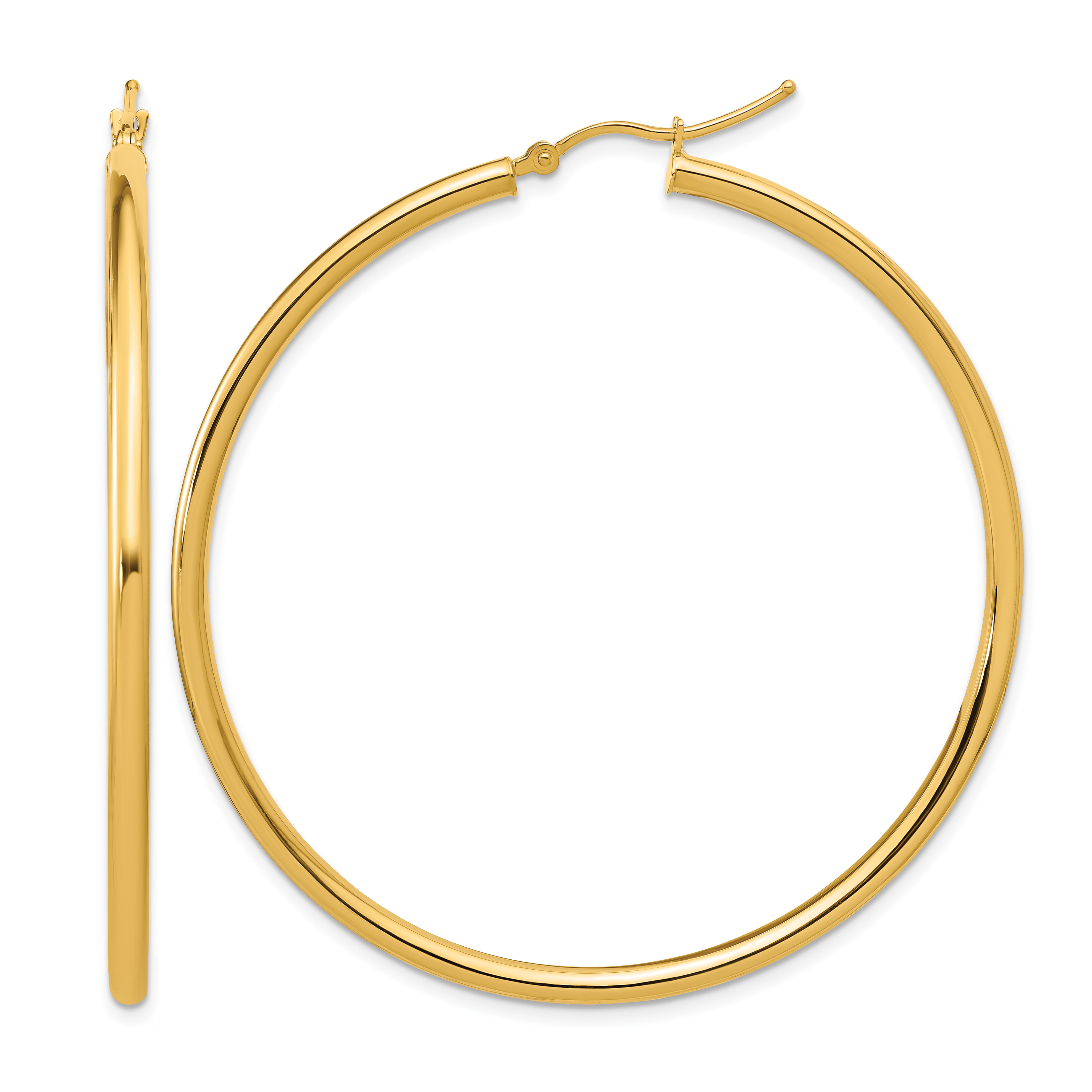  12 mm 14k Yellow Gold Leslie's Gold Classic Polished Hoop Earrings  Unknown Friendly Weight 14K yellow gold - view 196