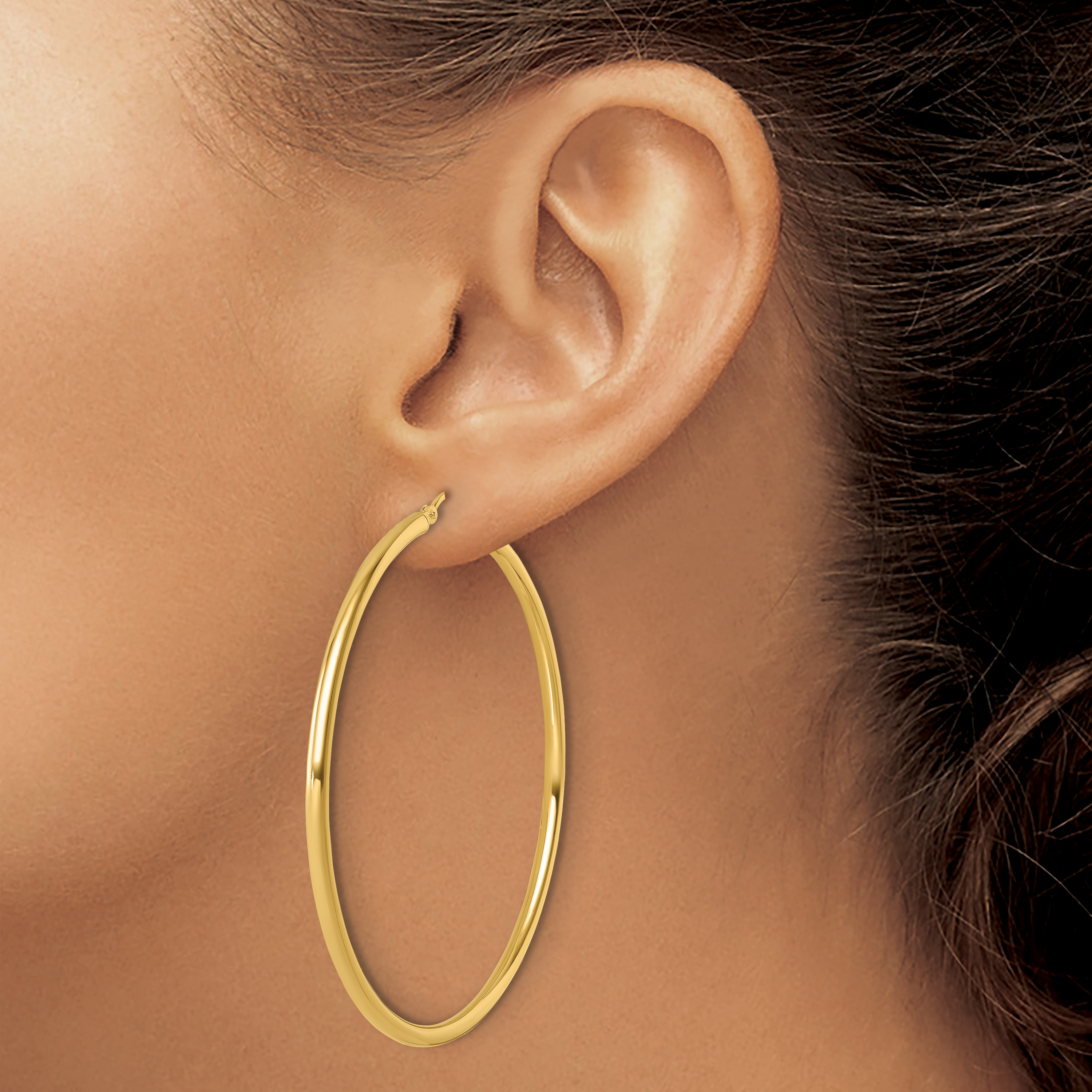  12 mm 14k Yellow Gold Leslie's Gold Classic Polished Hoop Earrings  Unknown Friendly Weight 14K yellow gold - view 213