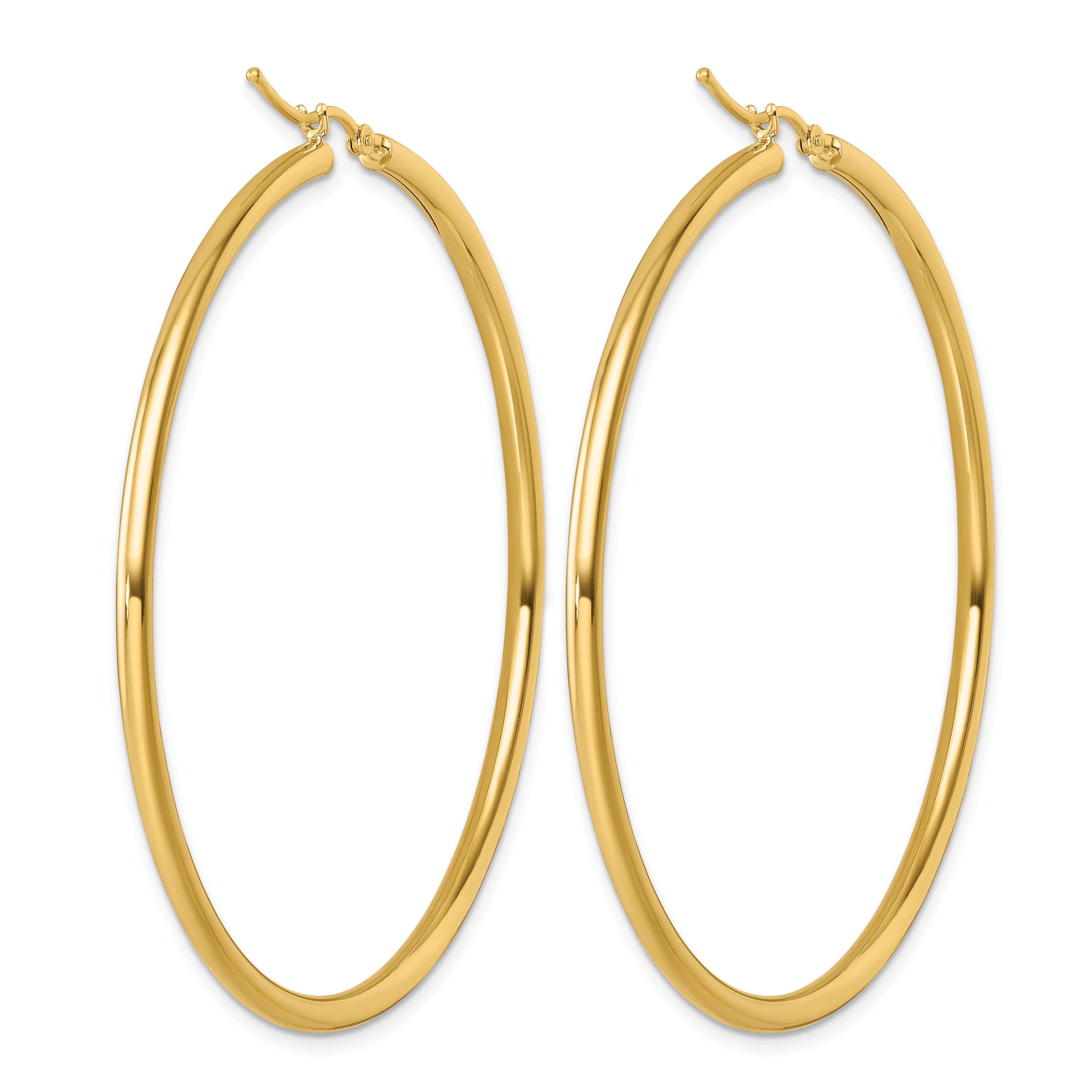  12 mm 14k Yellow Gold Leslie's Gold Classic Polished Hoop Earrings  Unknown Friendly Weight 14K yellow gold - view 214
