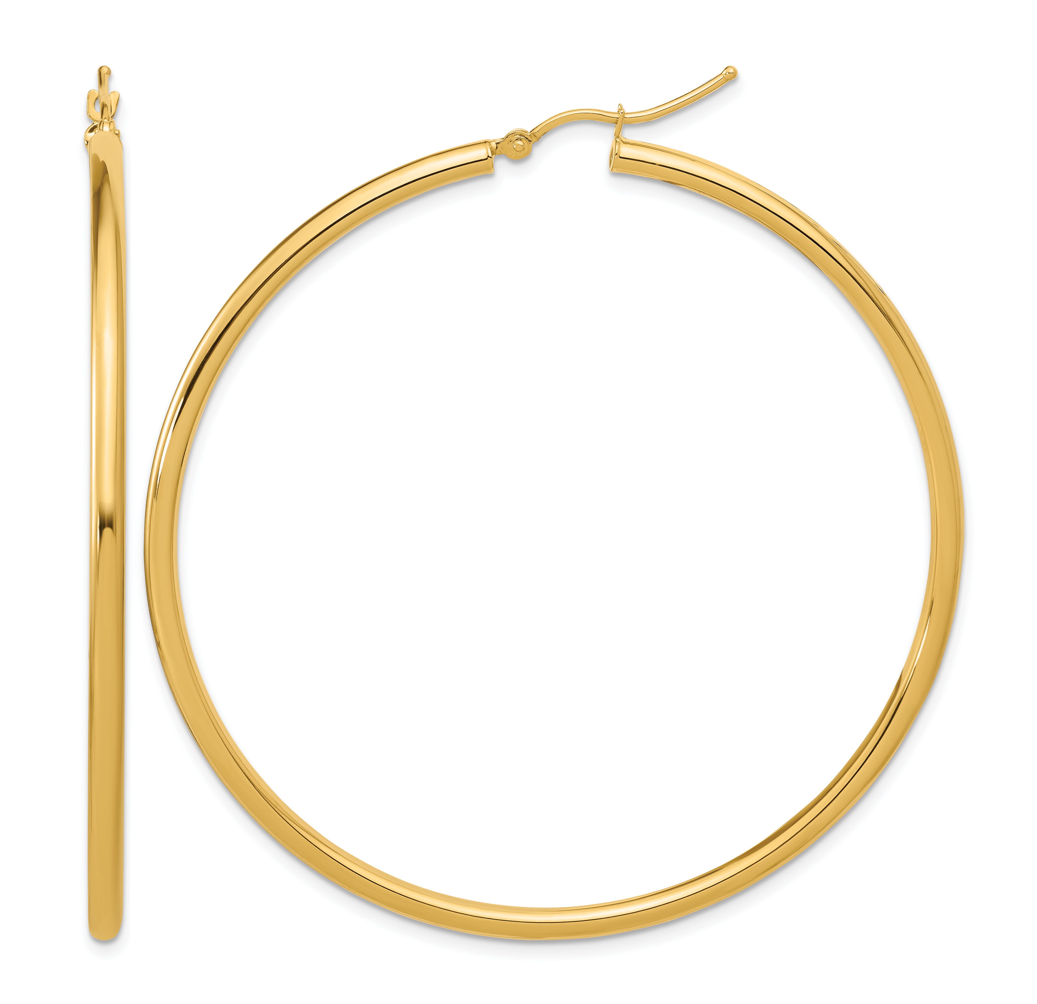  12 mm 14k Yellow Gold Leslie's Gold Classic Polished Hoop Earrings  Unknown Friendly Weight 14K yellow gold - view 216