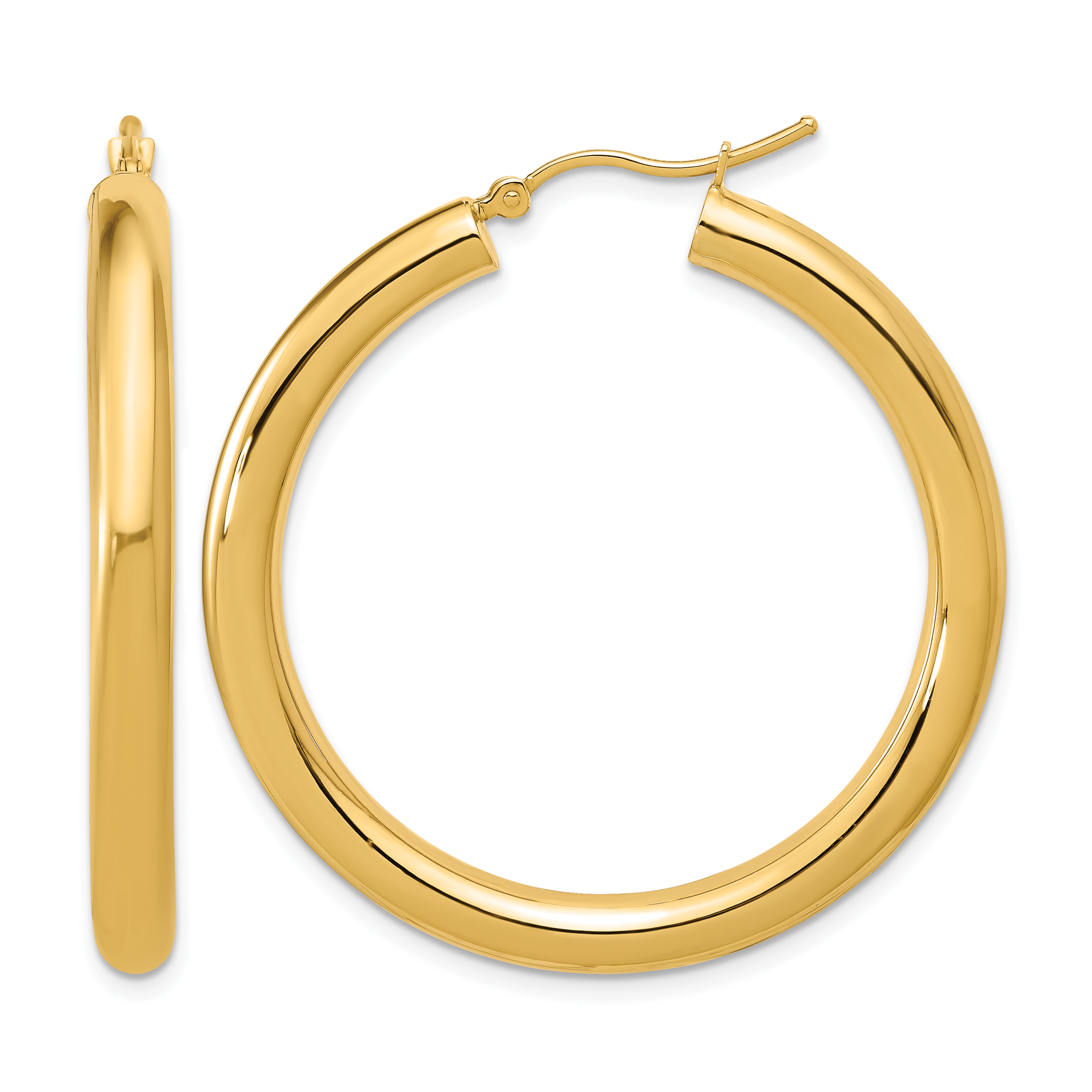 12 mm 14k Yellow Gold Leslie's Gold Classic Polished Hoop Earrings  Unknown Friendly Weight 14K yellow gold - view 141
