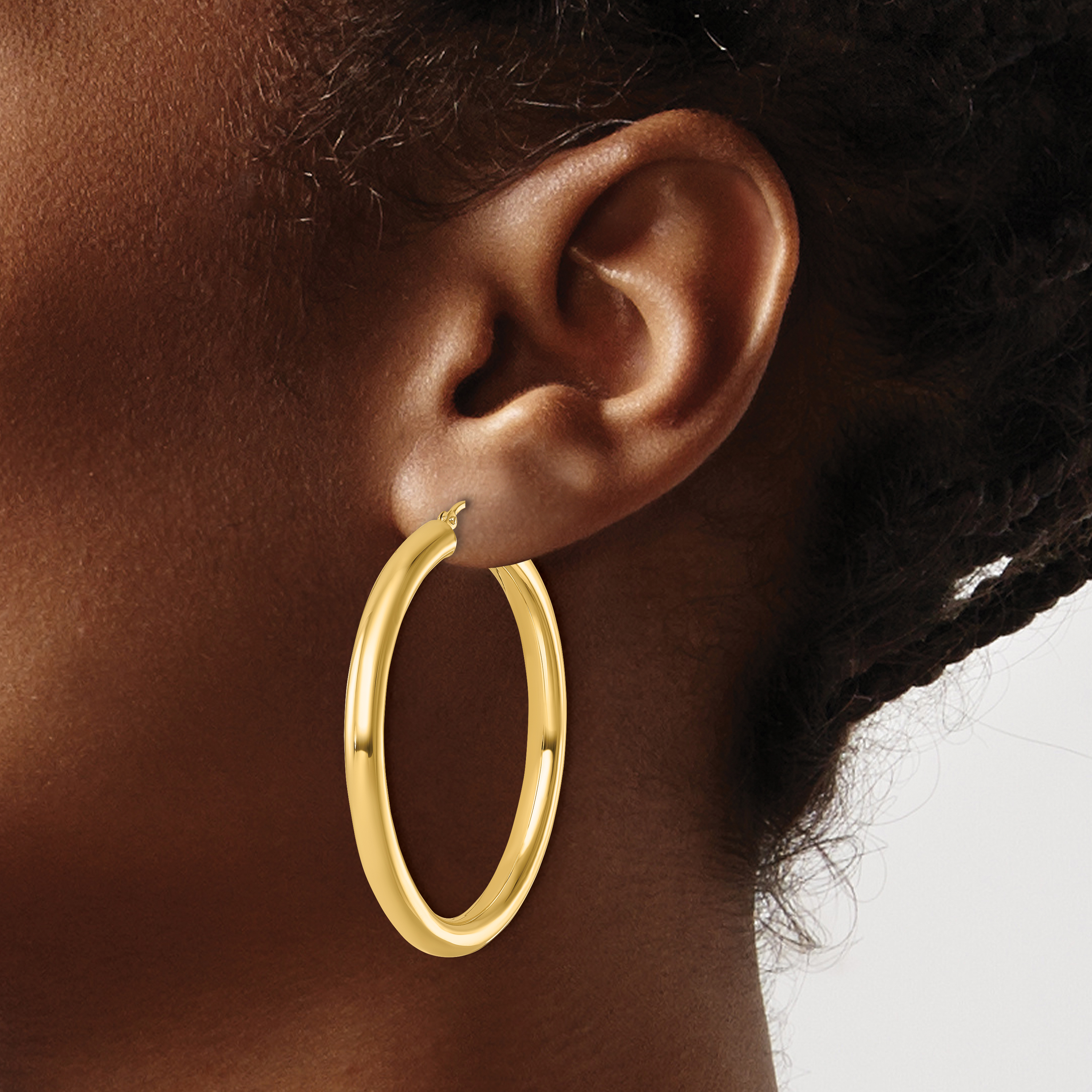  12 mm 14k Yellow Gold Leslie's Gold Classic Polished Hoop Earrings  Unknown Friendly Weight 14K yellow gold - view 158