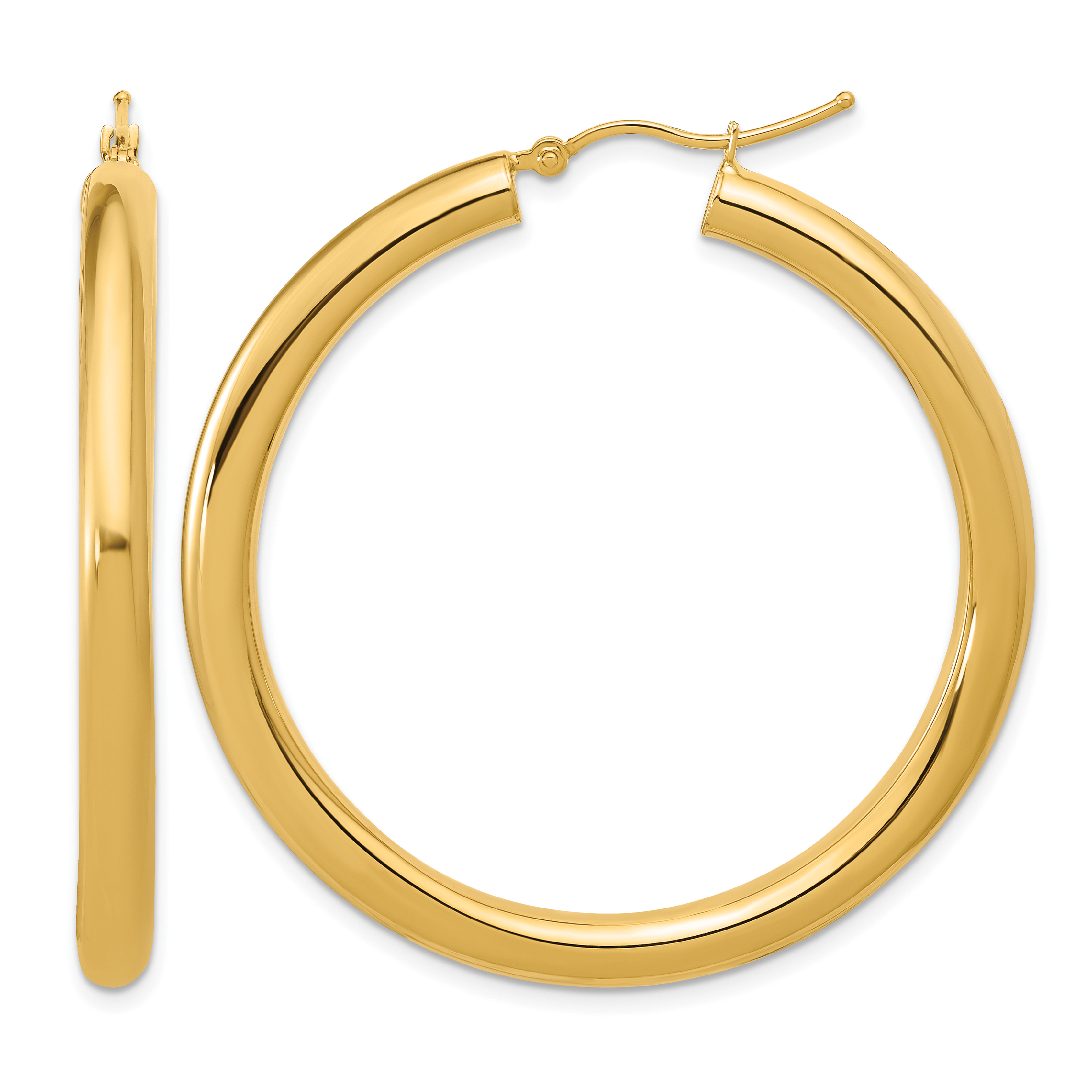  12 mm 14k Yellow Gold Leslie's Gold Classic Polished Hoop Earrings  Unknown Friendly Weight 14K yellow gold - view 161