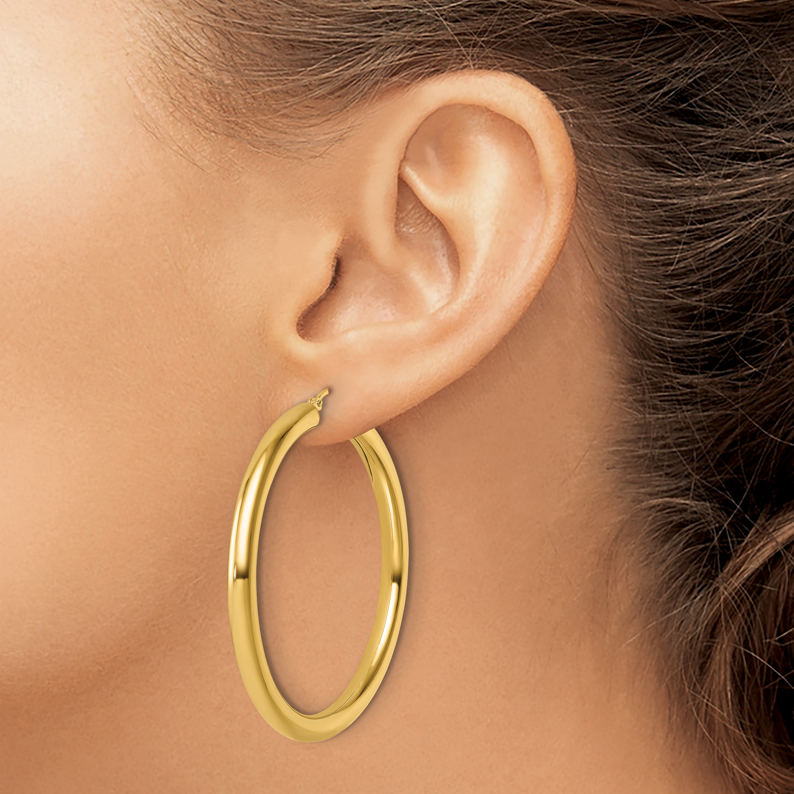  12 mm 14k Yellow Gold Leslie's Gold Classic Polished Hoop Earrings  Unknown Friendly Weight 14K yellow gold - view 183