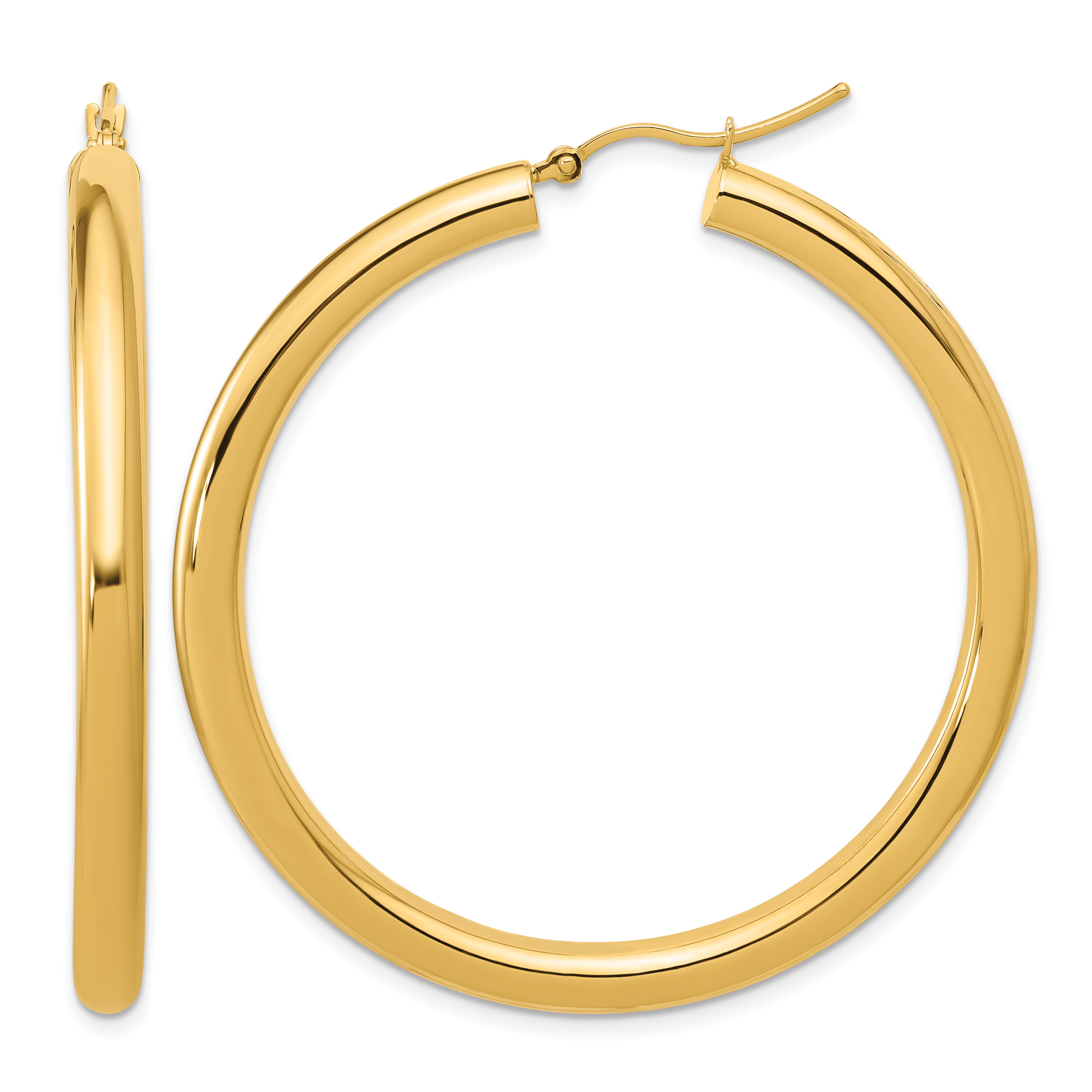  12 mm 14k Yellow Gold Leslie's Gold Classic Polished Hoop Earrings  Unknown Friendly Weight 14K yellow gold - view 186