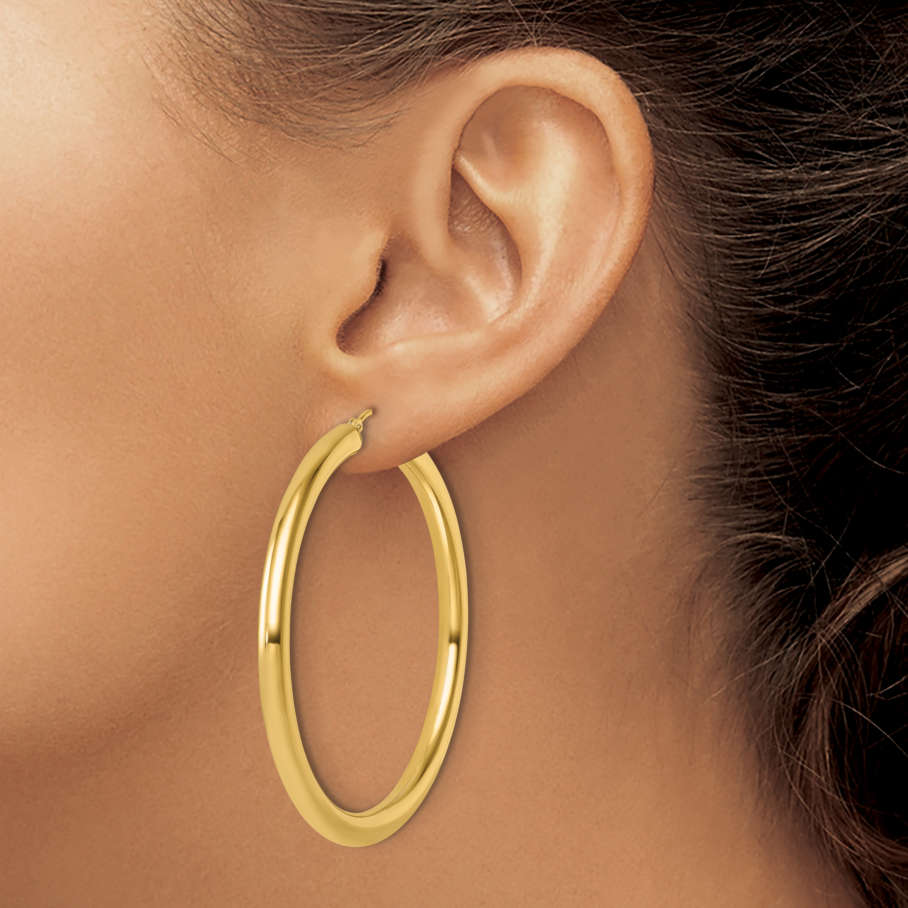  12 mm 14k Yellow Gold Leslie's Gold Classic Polished Hoop Earrings  Unknown Friendly Weight 14K yellow gold - view 198