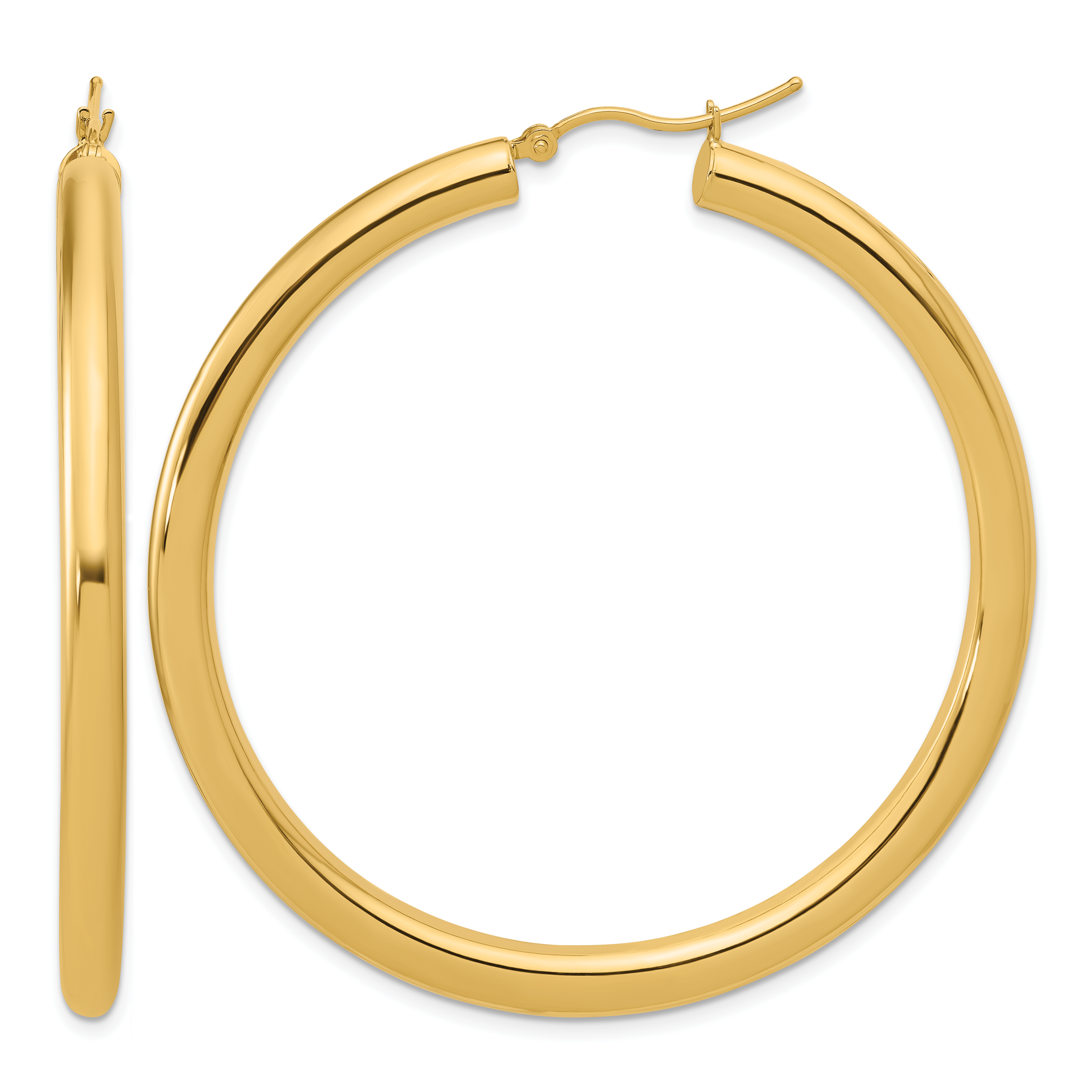  12 mm 14k Yellow Gold Leslie's Gold Classic Polished Hoop Earrings  Unknown Friendly Weight 14K yellow gold - view 201
