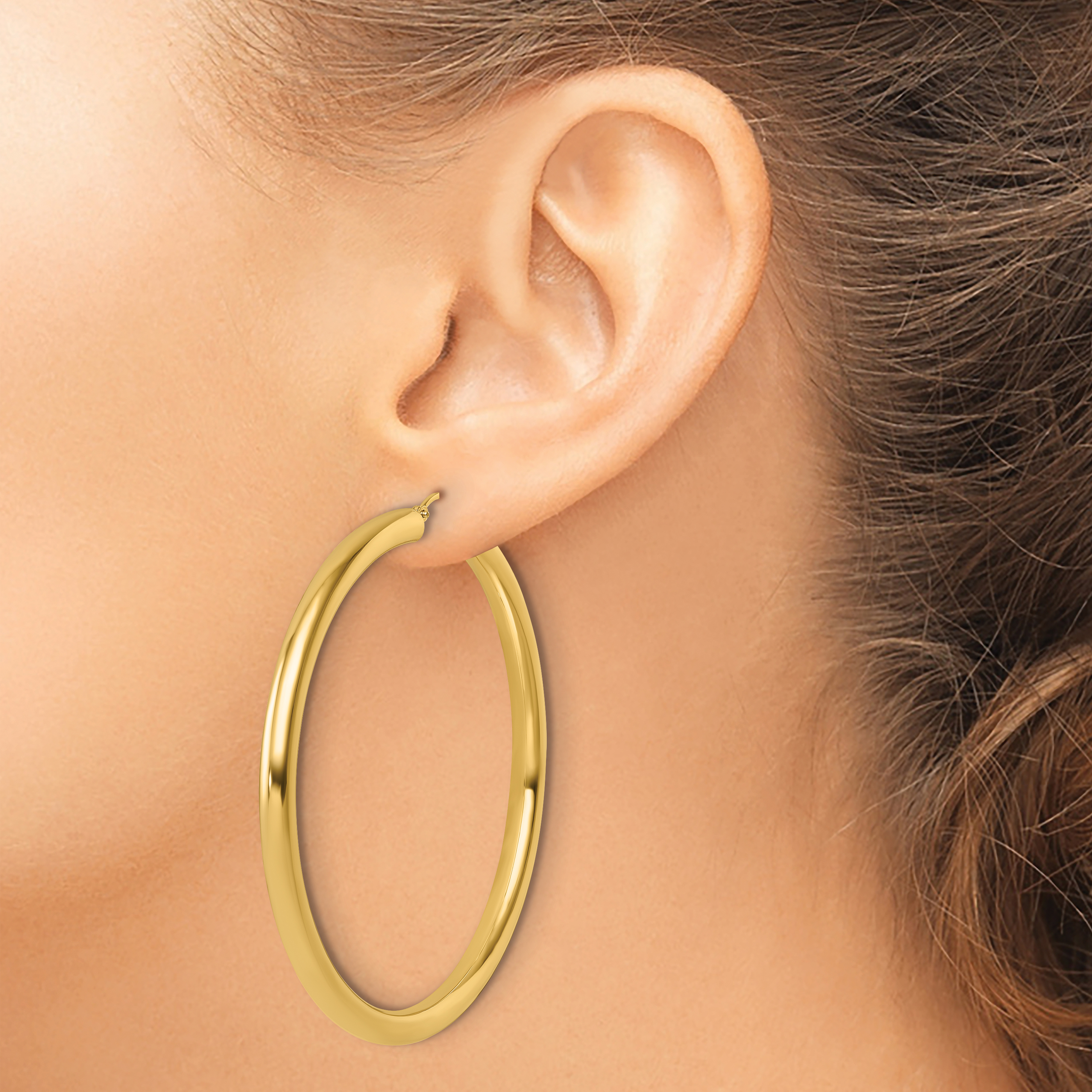  12 mm 14k Yellow Gold Leslie's Gold Classic Polished Hoop Earrings  Unknown Friendly Weight 14K yellow gold - view 218