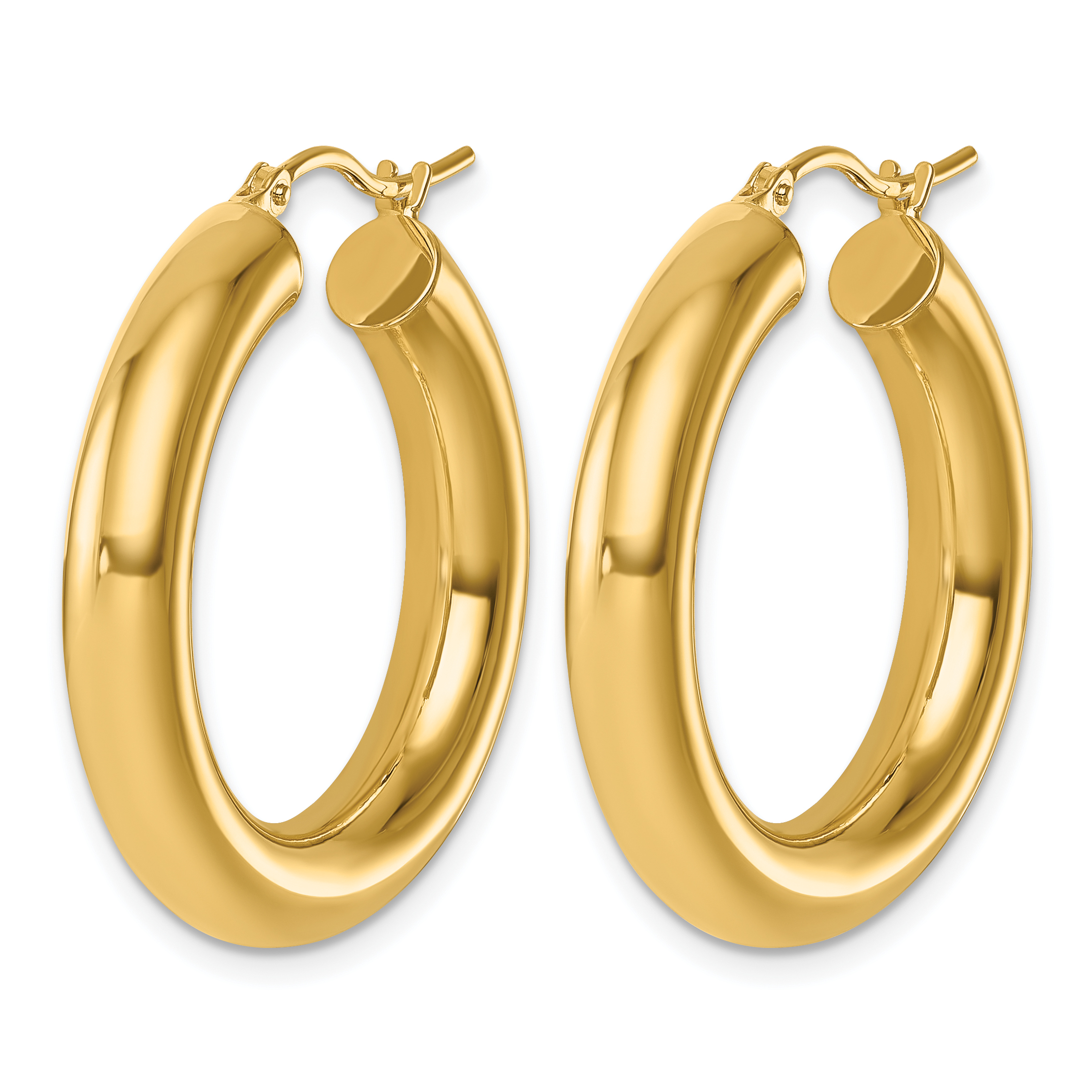  12 mm 14k Yellow Gold Leslie's Gold Classic Polished Hoop Earrings  Unknown Friendly Weight 14K yellow gold - view 93