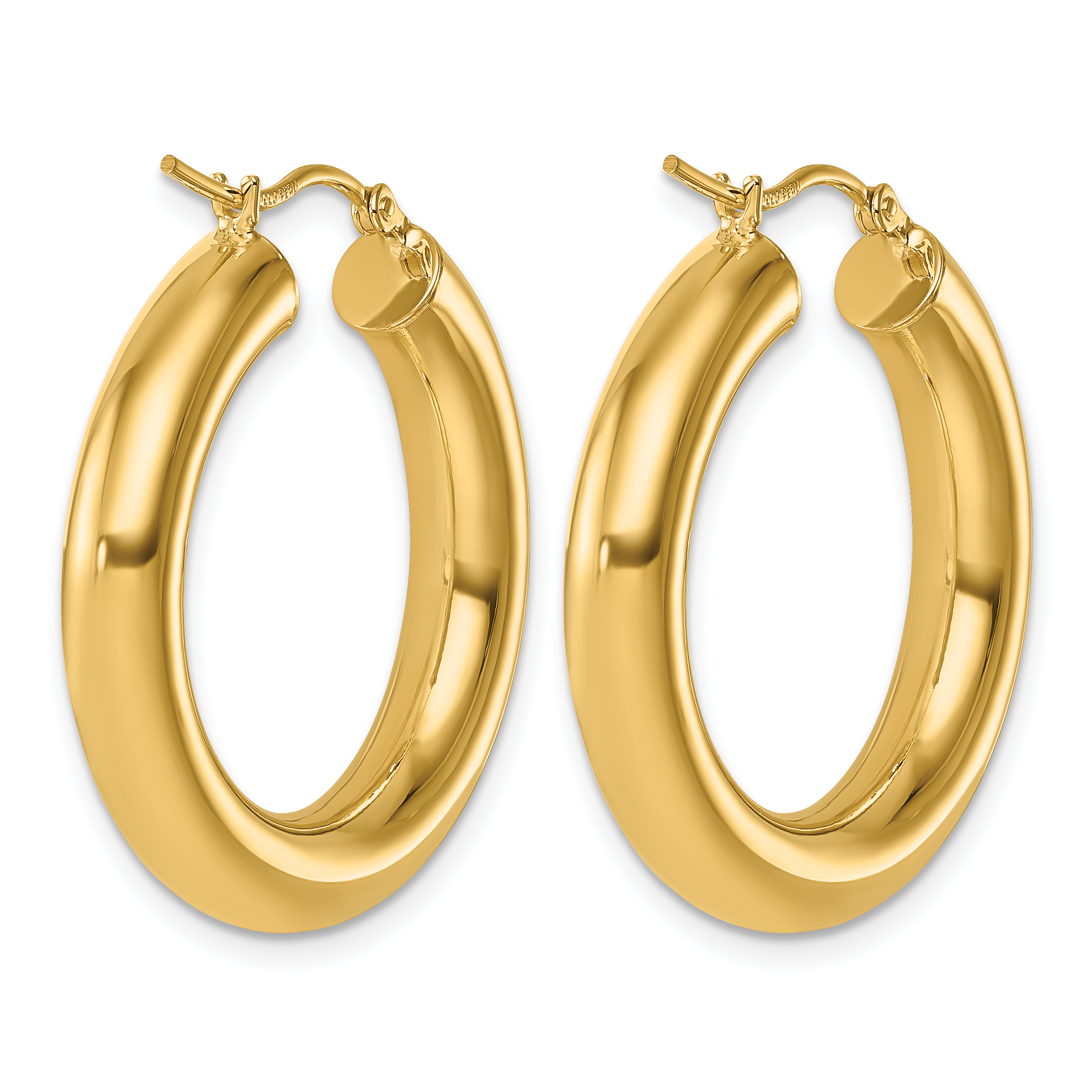  12 mm 14k Yellow Gold Leslie's Gold Classic Polished Hoop Earrings  Unknown Friendly Weight 14K yellow gold - view 95