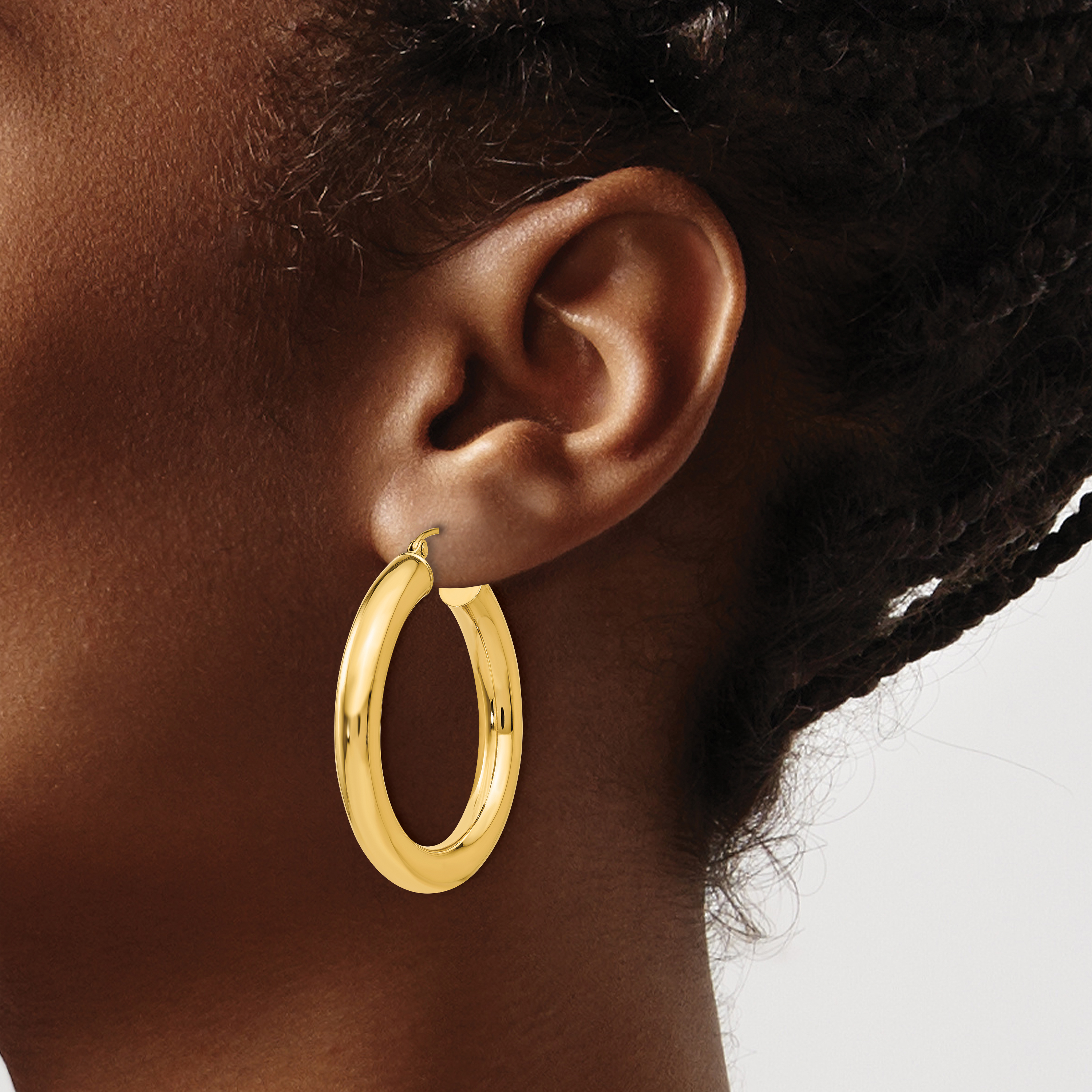  12 mm 14k Yellow Gold Leslie's Gold Classic Polished Hoop Earrings  Unknown Friendly Weight 14K yellow gold - view 119