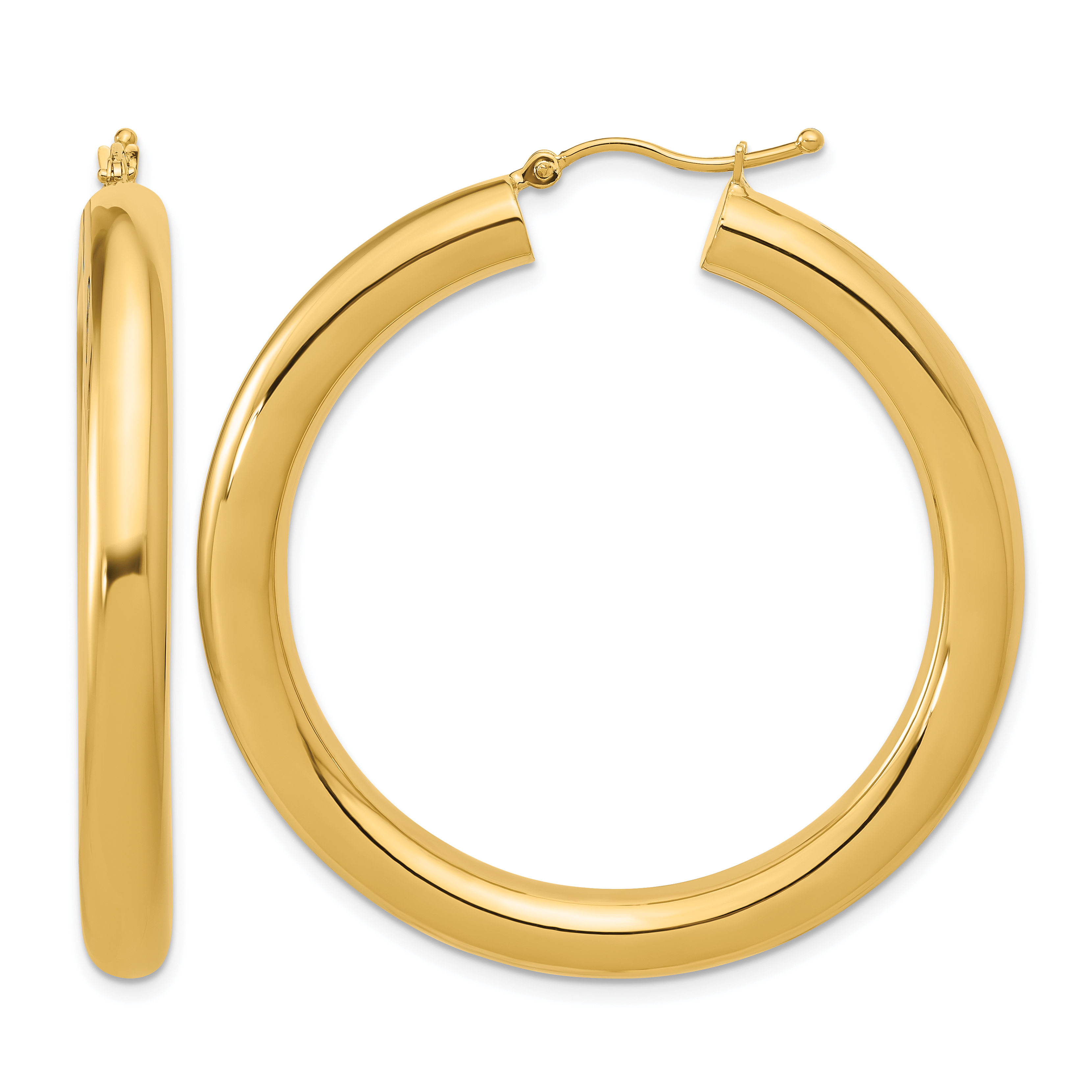  12 mm 14k Yellow Gold Leslie's Gold Classic Polished Hoop Earrings  Unknown Friendly Weight 14K yellow gold - view 166