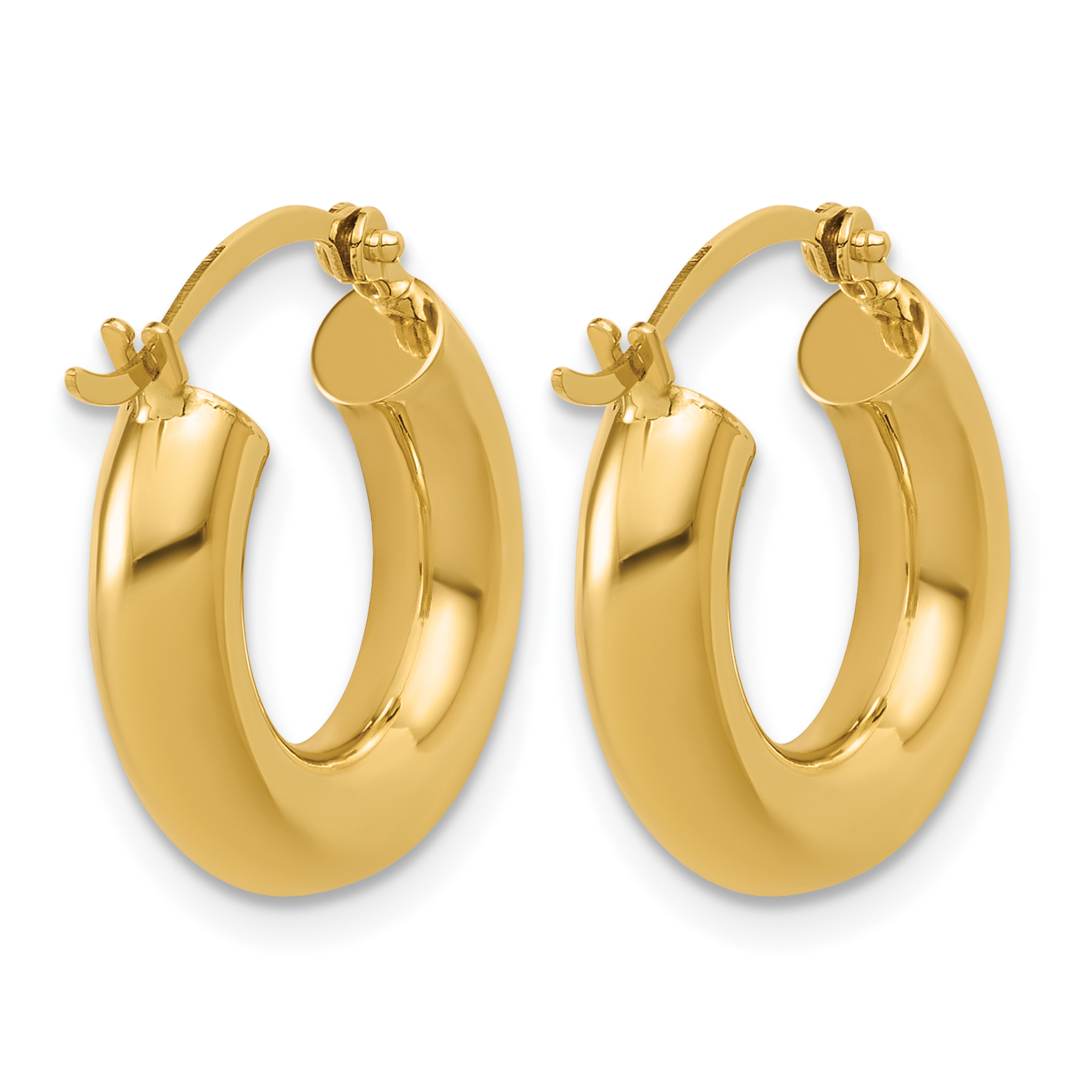  12 mm 14k Yellow Gold Leslie's Gold Classic Polished Hoop Earrings  Unknown Friendly Weight 14K yellow gold - view 26