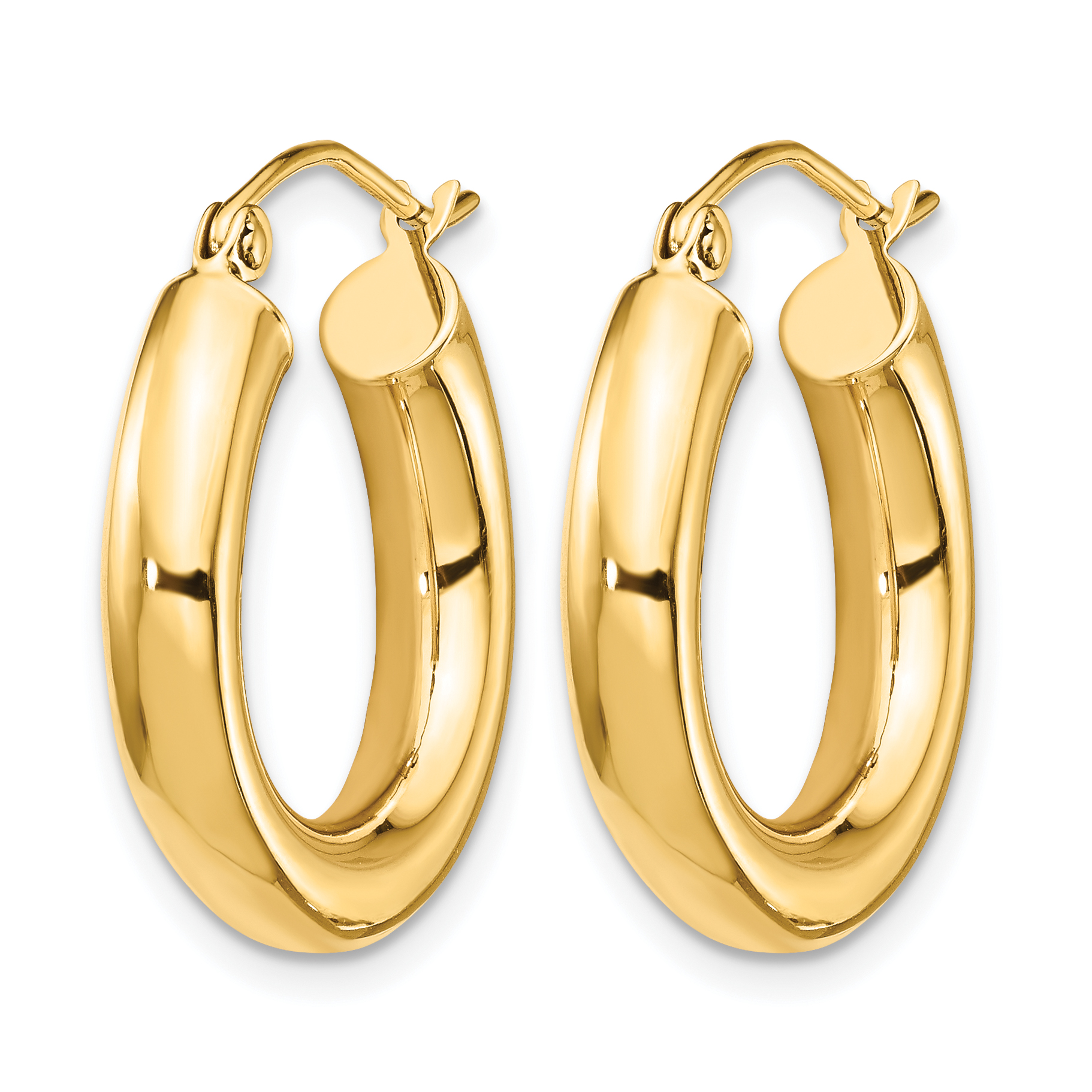  12 mm 14k Yellow Gold Leslie's Gold Classic Polished Hoop Earrings  Unknown Friendly Weight 14K yellow gold - view 44