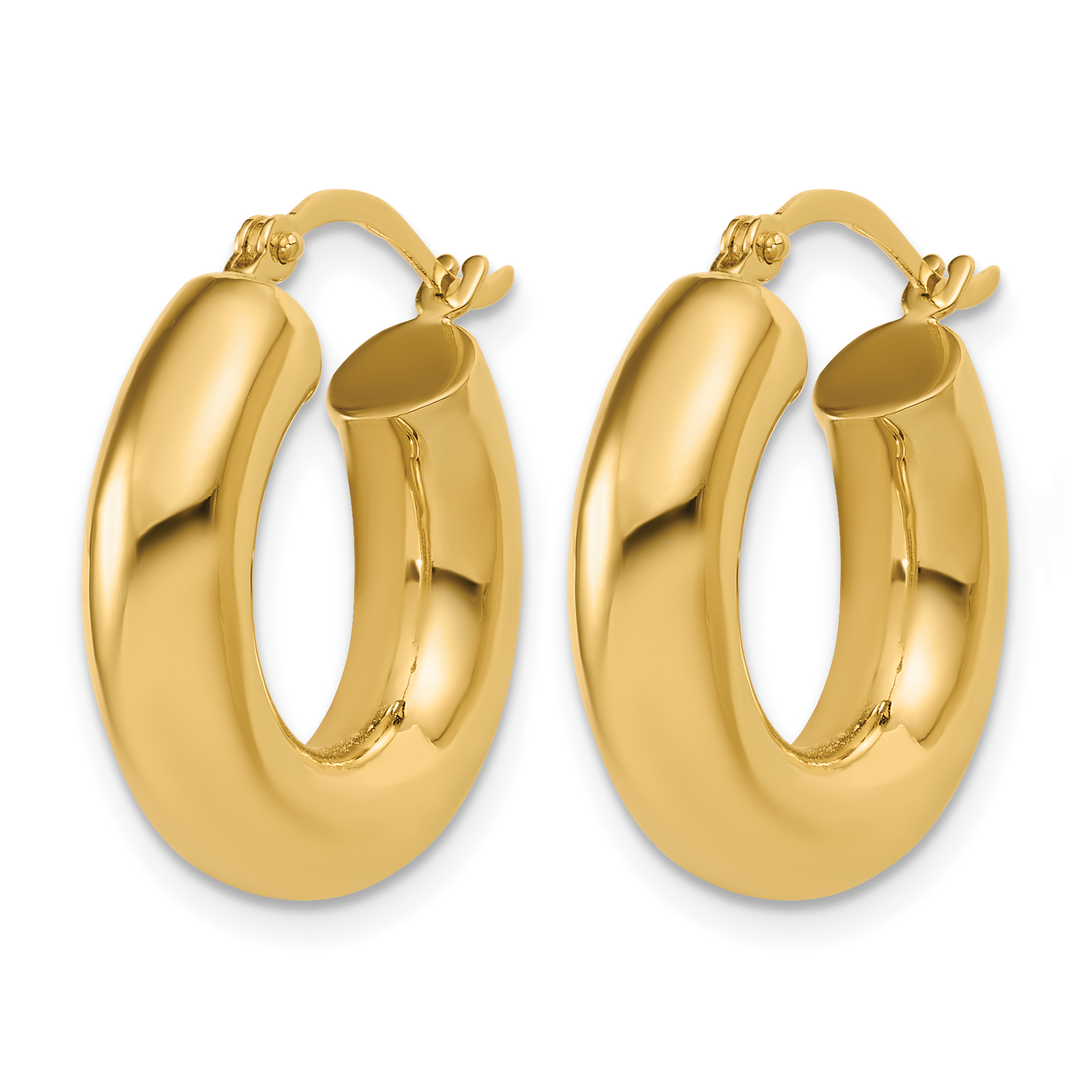  12 mm 14k Yellow Gold Leslie's Gold Classic Polished Hoop Earrings  Unknown Friendly Weight 14K yellow gold - view 47