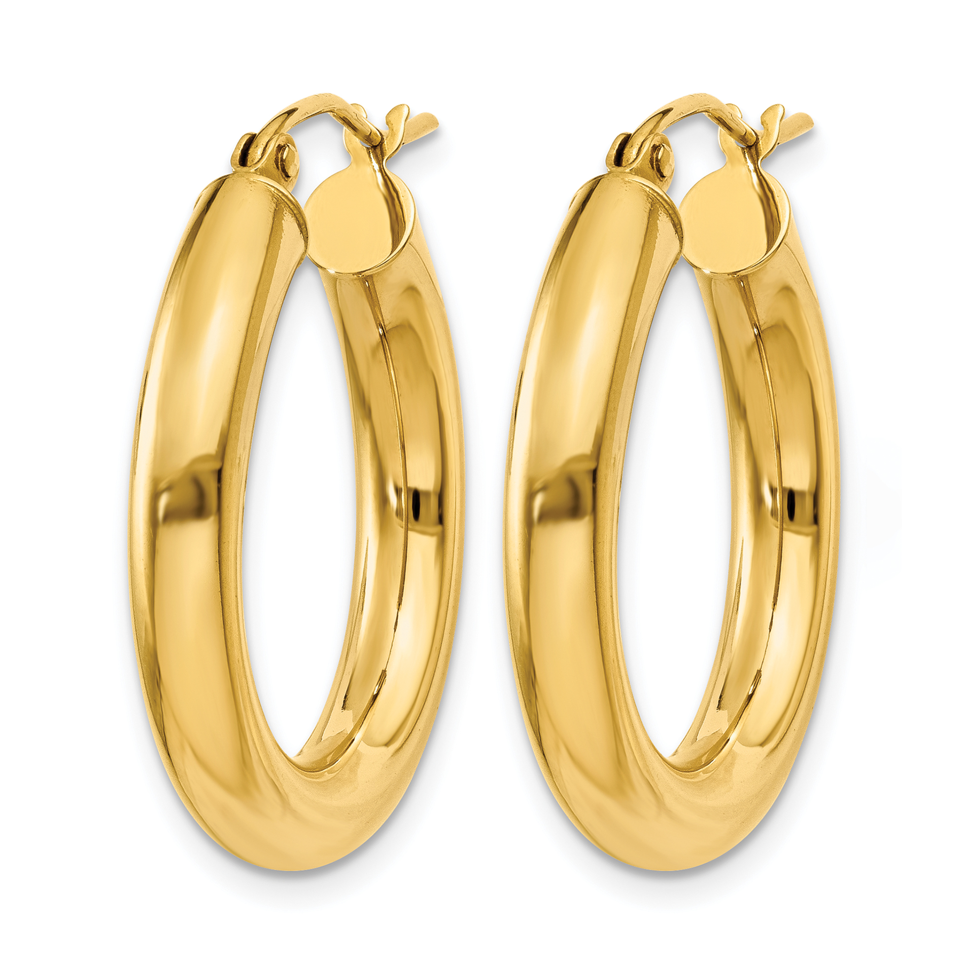  12 mm 14k Yellow Gold Leslie's Gold Classic Polished Hoop Earrings  Unknown Friendly Weight 14K yellow gold - view 71