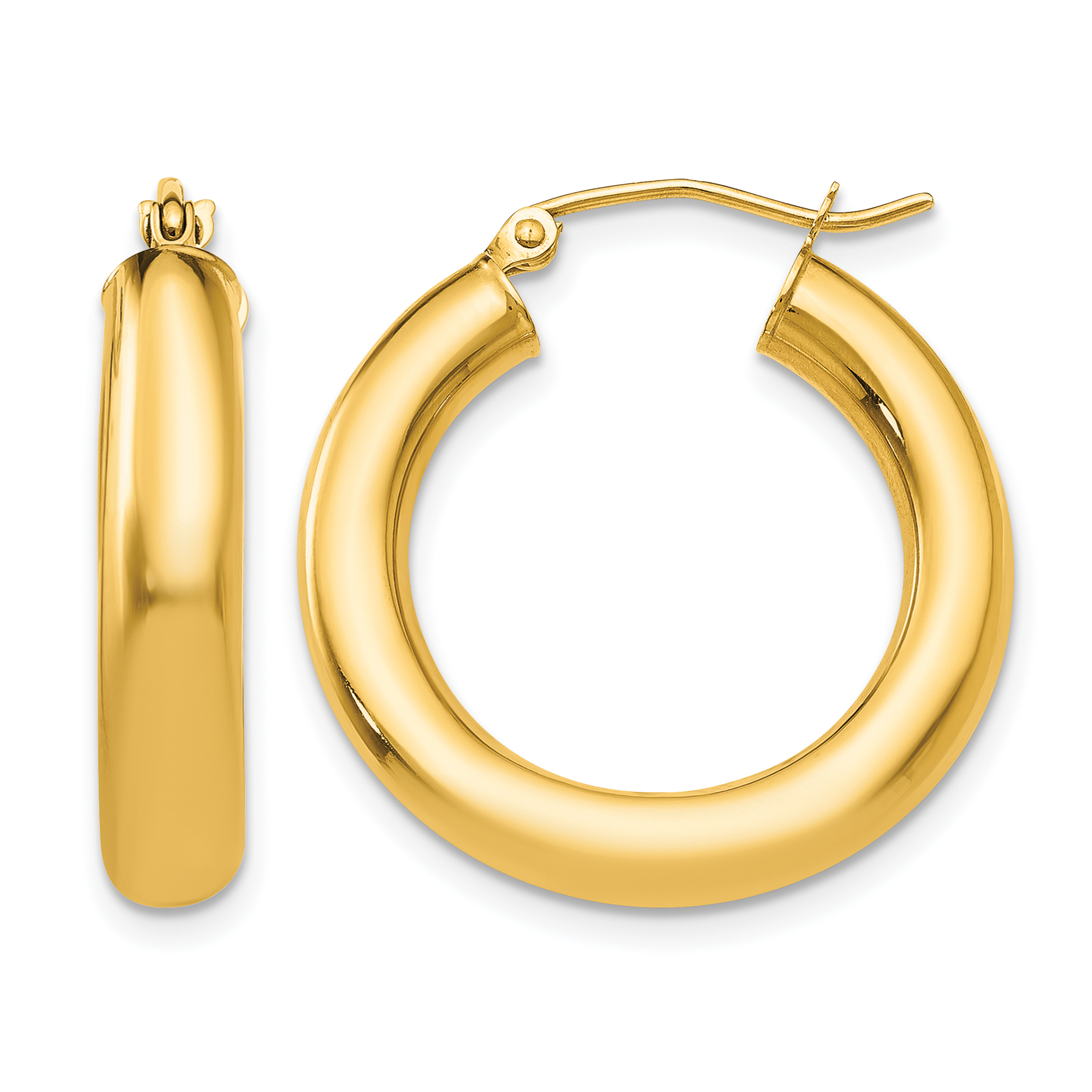  12 mm 14k Yellow Gold Leslie's Gold Classic Polished Hoop Earrings  Unknown Friendly Weight 14K yellow gold - view 73