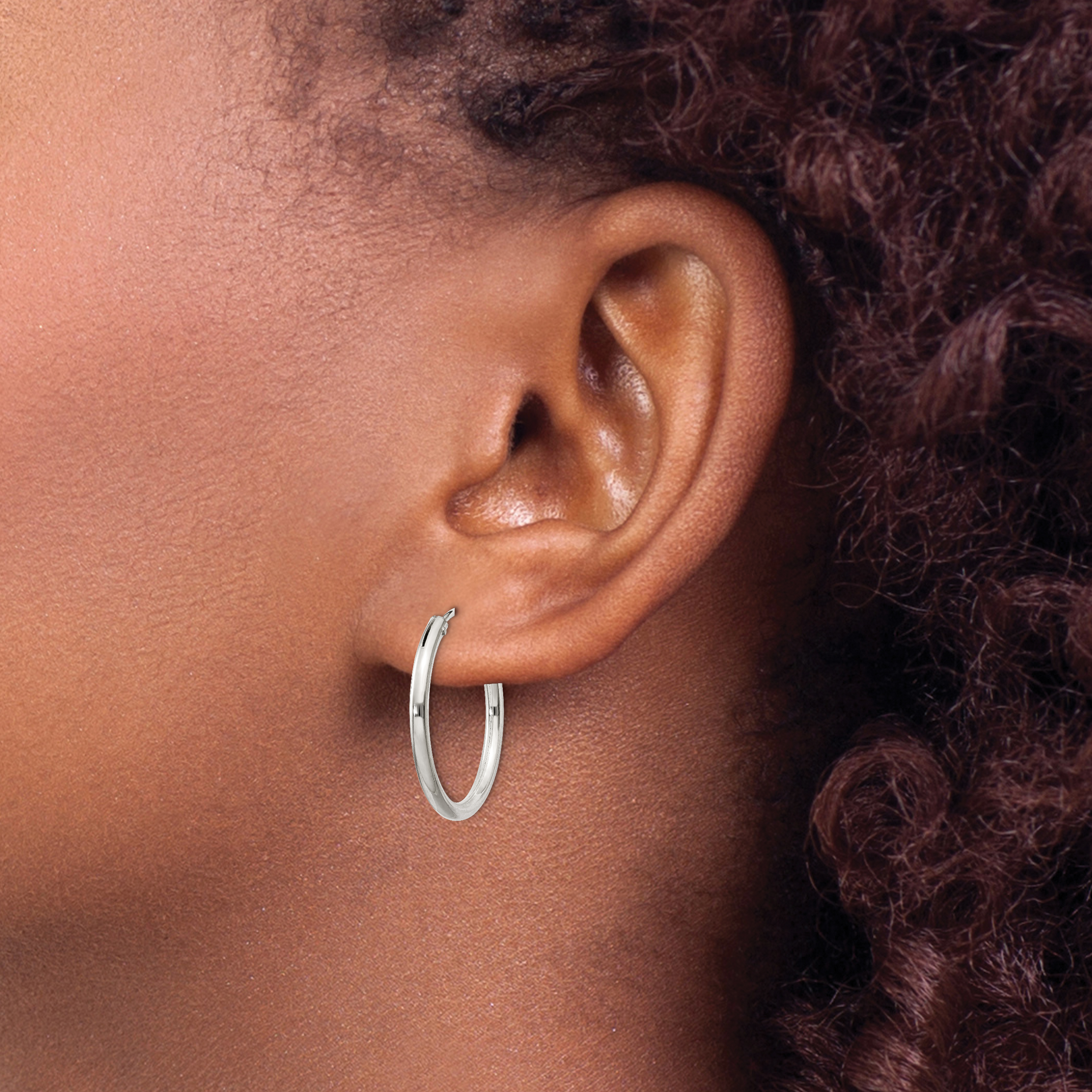  12 mm Sterling Silver 2.0mm Endless Hoop Earrings  Unknown Friendly Weight Sterling Silver - view 22