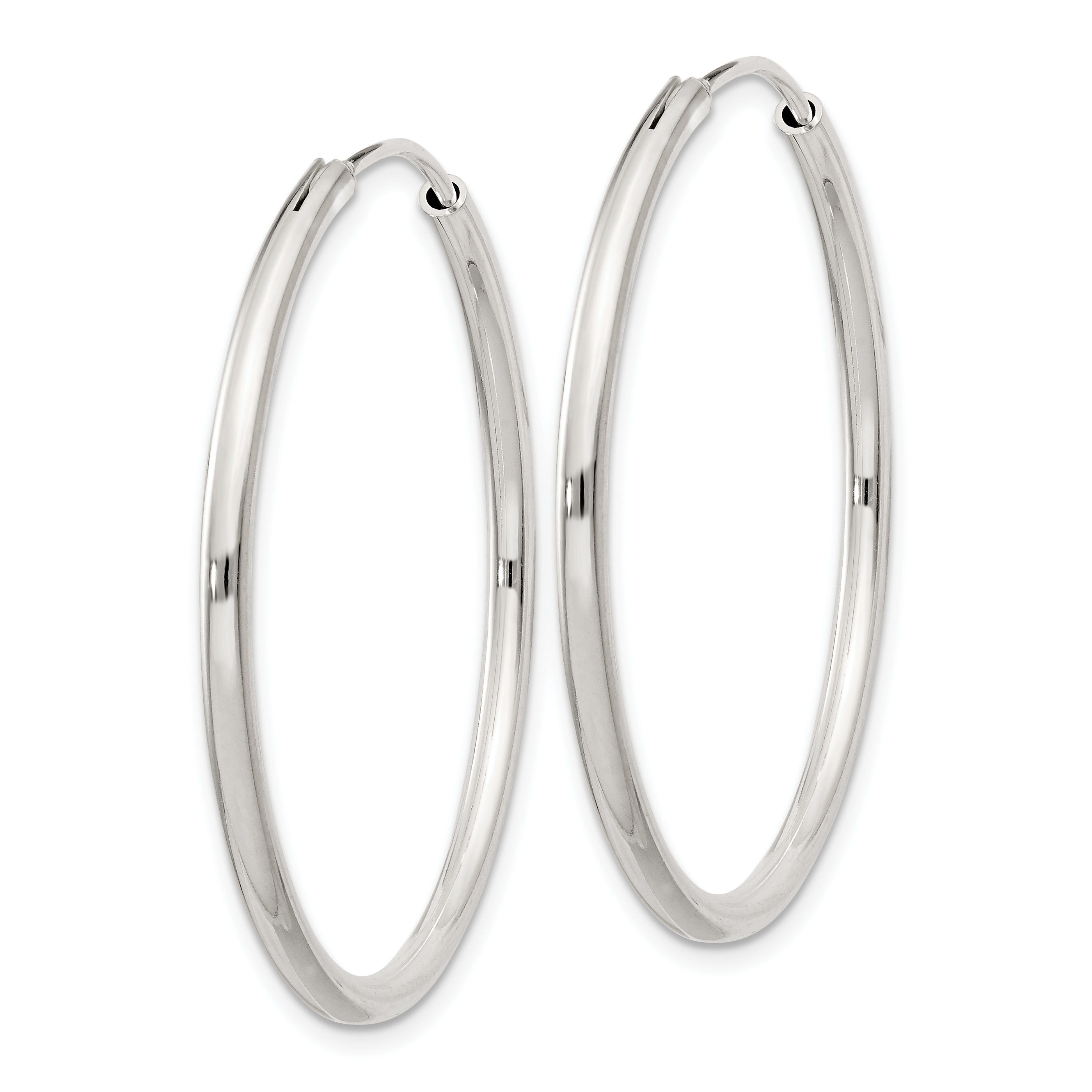  12 mm Sterling Silver 2.0mm Endless Hoop Earrings  Unknown Friendly Weight Sterling Silver - view 29