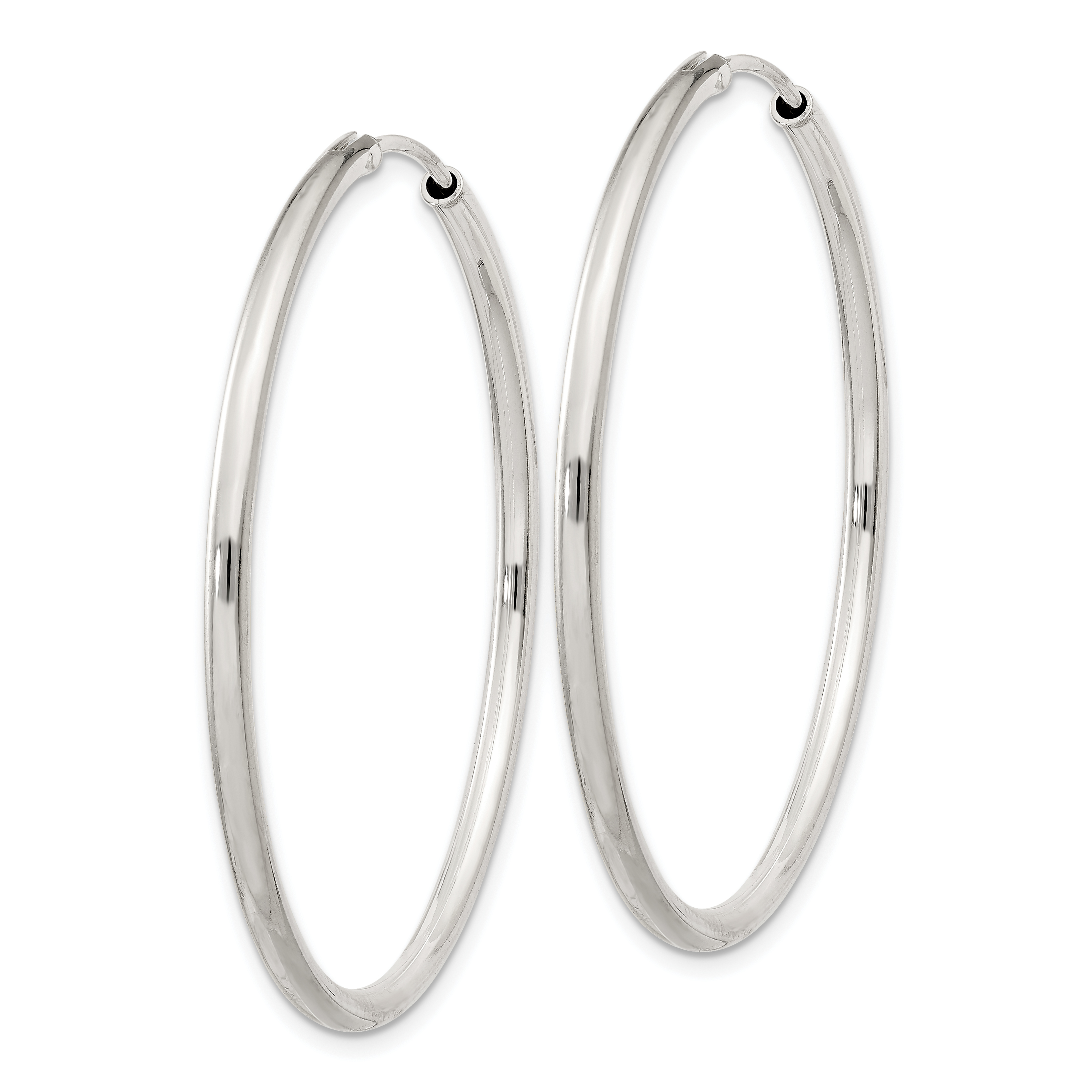  12 mm Sterling Silver 2.0mm Endless Hoop Earrings  Unknown Friendly Weight Sterling Silver - view 33