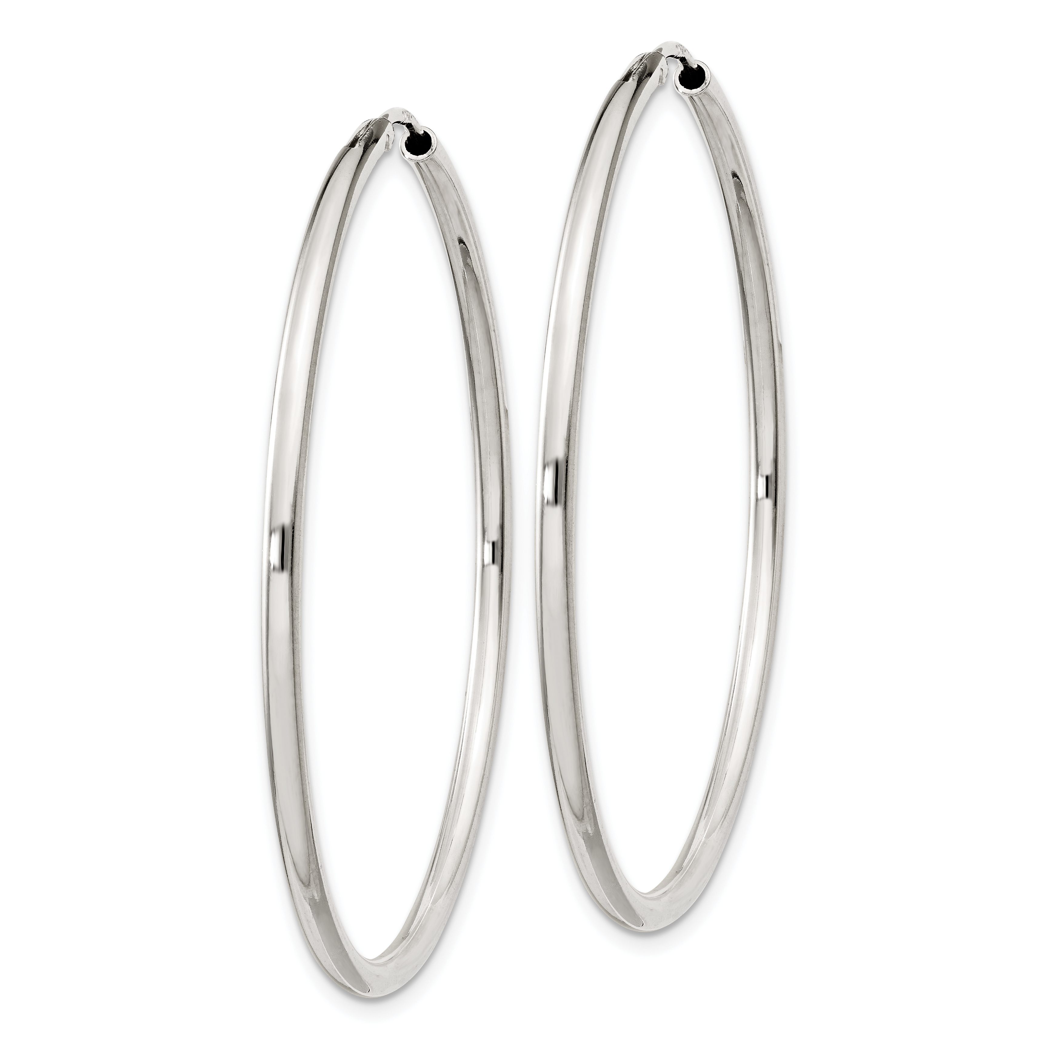 12 mm Sterling Silver 2.0mm Endless Hoop Earrings  Unknown Friendly Weight Sterling Silver - view 37