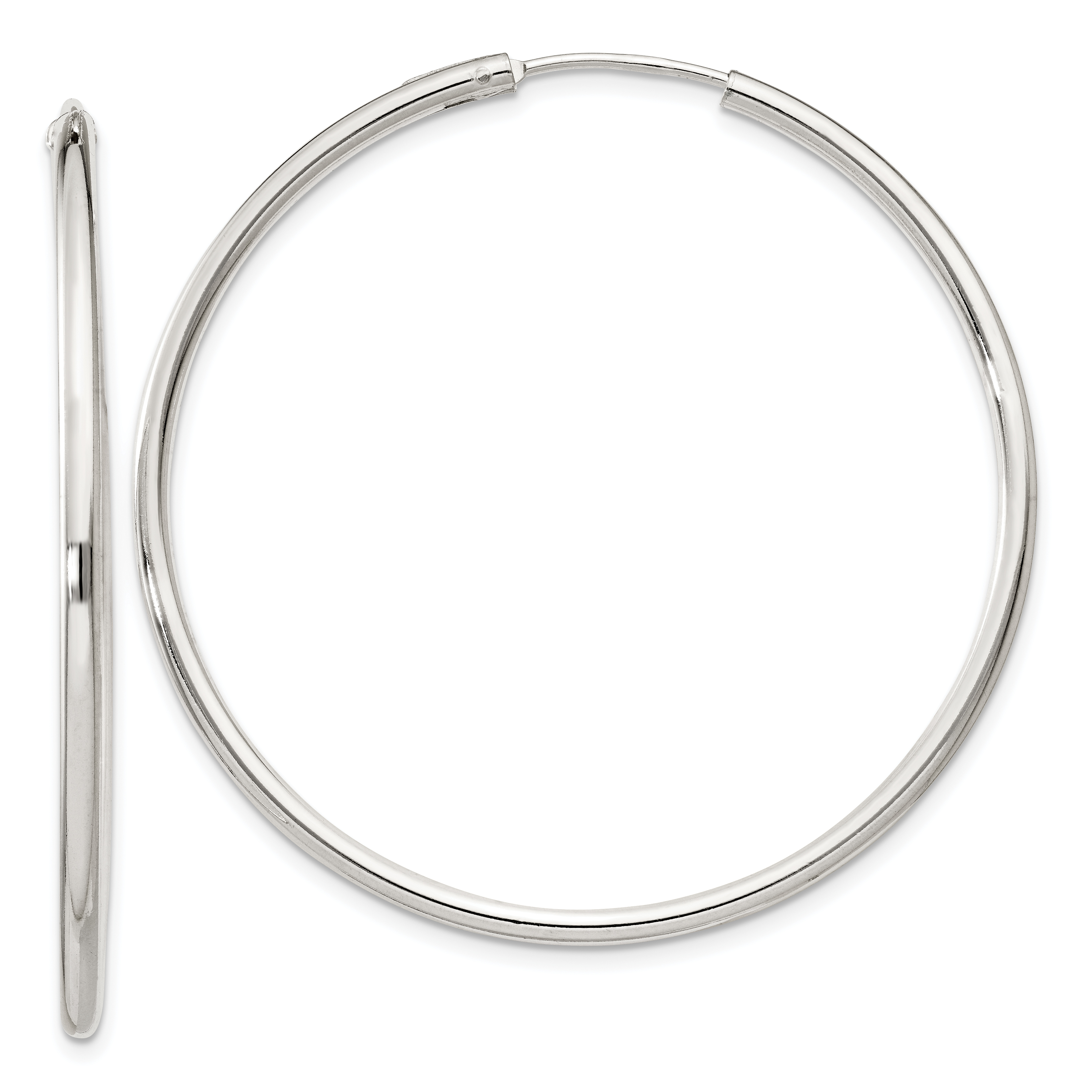  12 mm Sterling Silver 2.0mm Endless Hoop Earrings  Unknown Friendly Weight Sterling Silver - view 40
