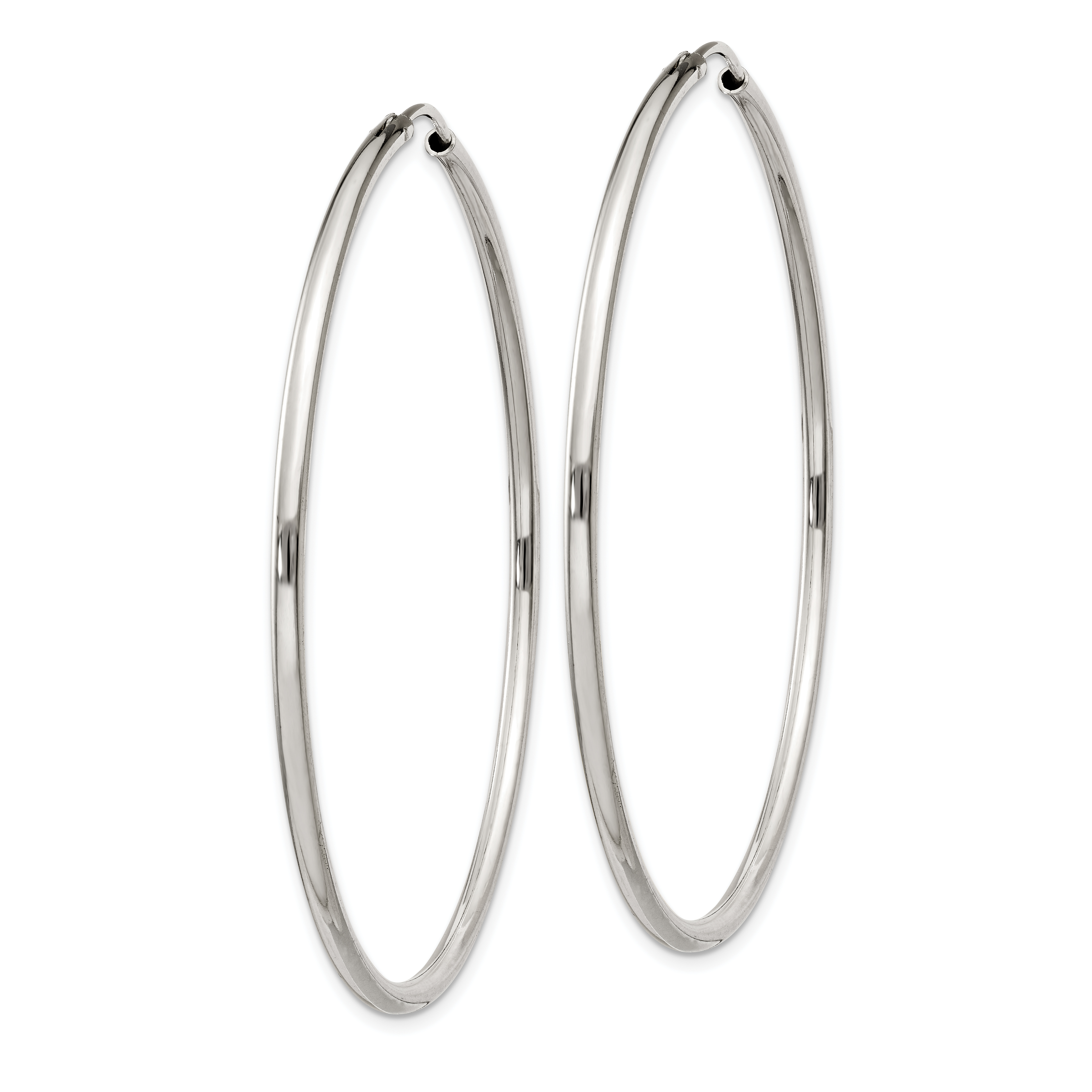  12 mm Sterling Silver 2.0mm Endless Hoop Earrings  Unknown Friendly Weight Sterling Silver - view 45