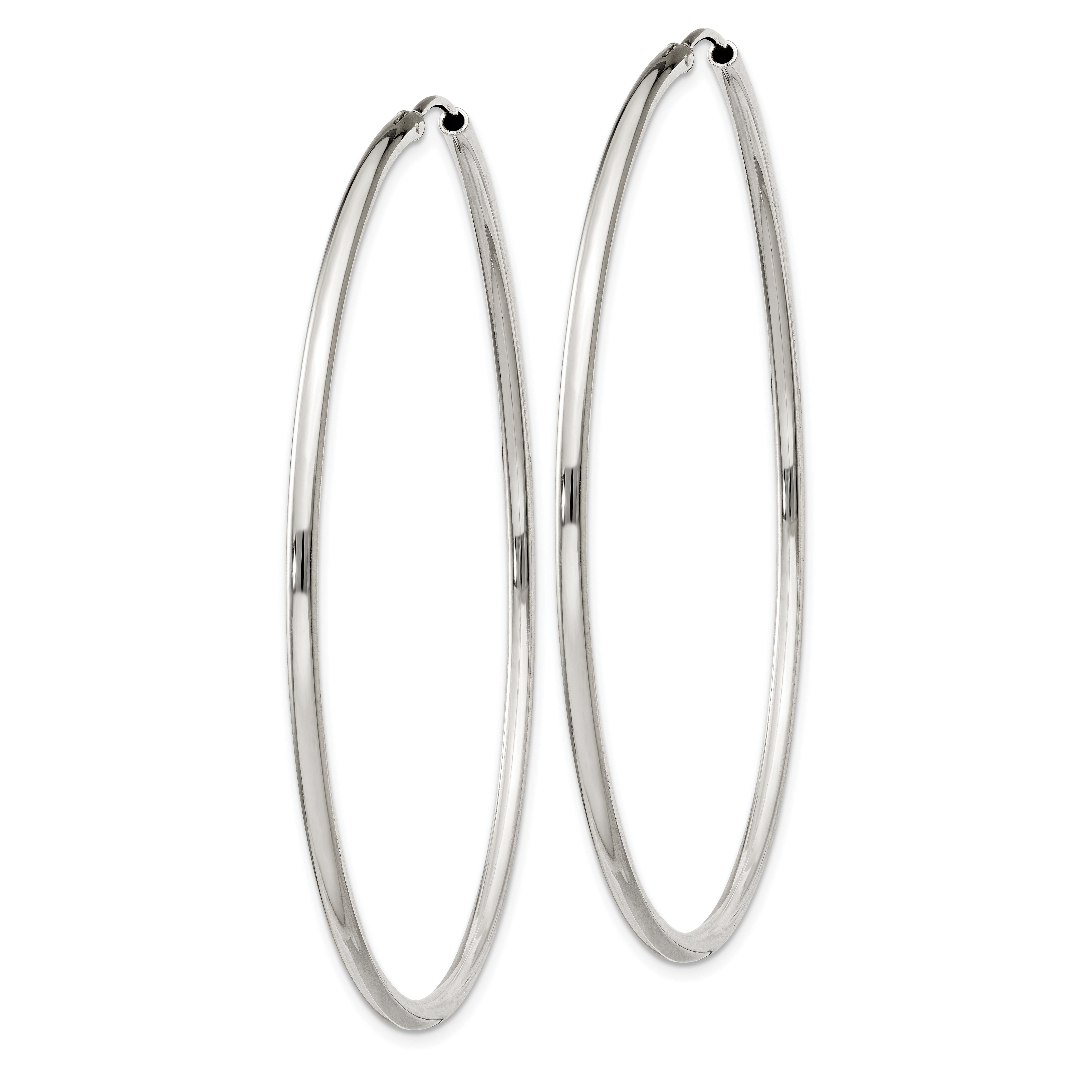  12 mm Sterling Silver 2.0mm Endless Hoop Earrings  Unknown Friendly Weight Sterling Silver - view 49